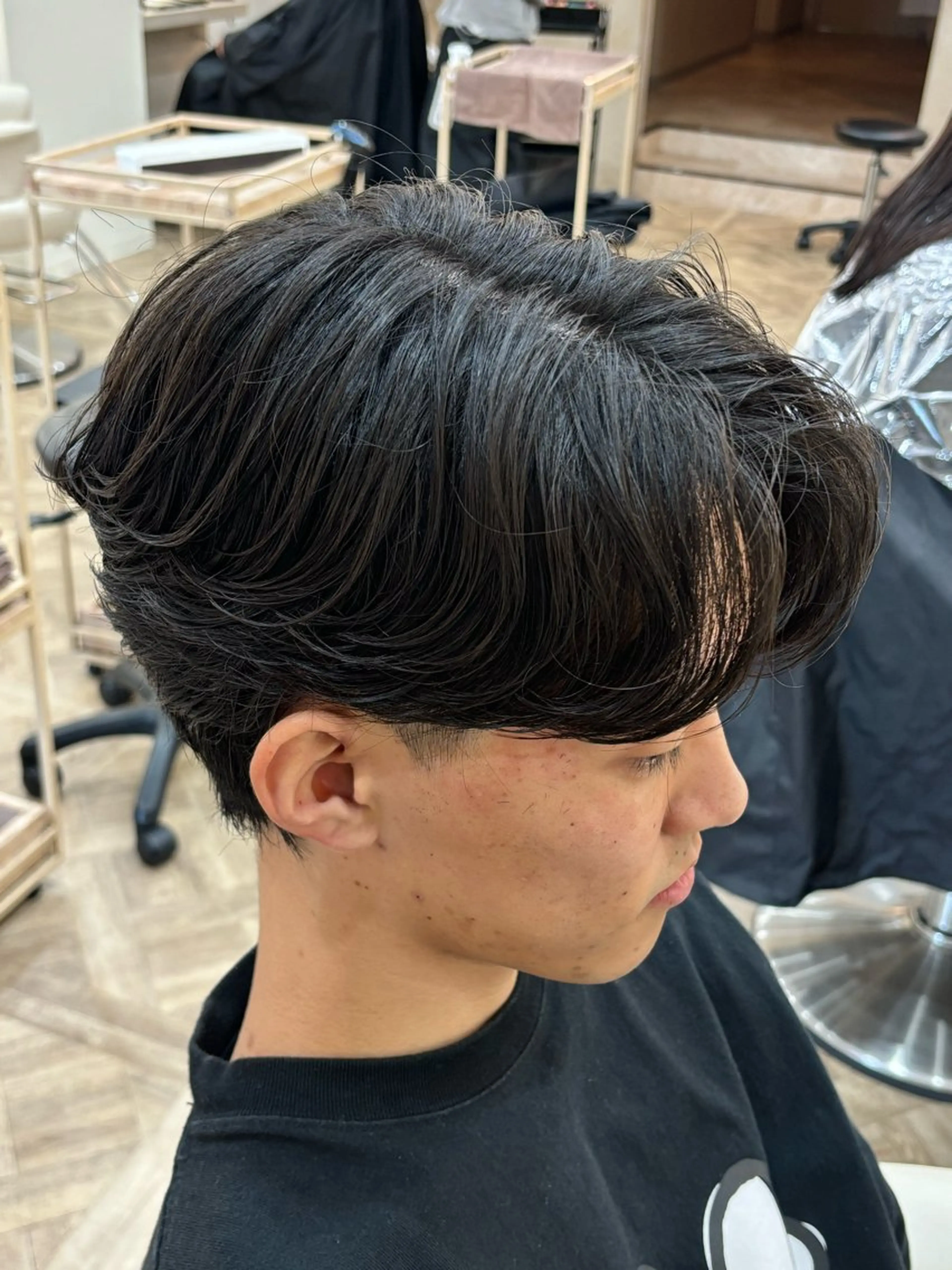 ショート パーマ メンズ メンズパーマ ニュアンスパーマ カット パーマ トリートメント パーマ職人DAIKI ツイスパ/波巻きのヘアスタイル