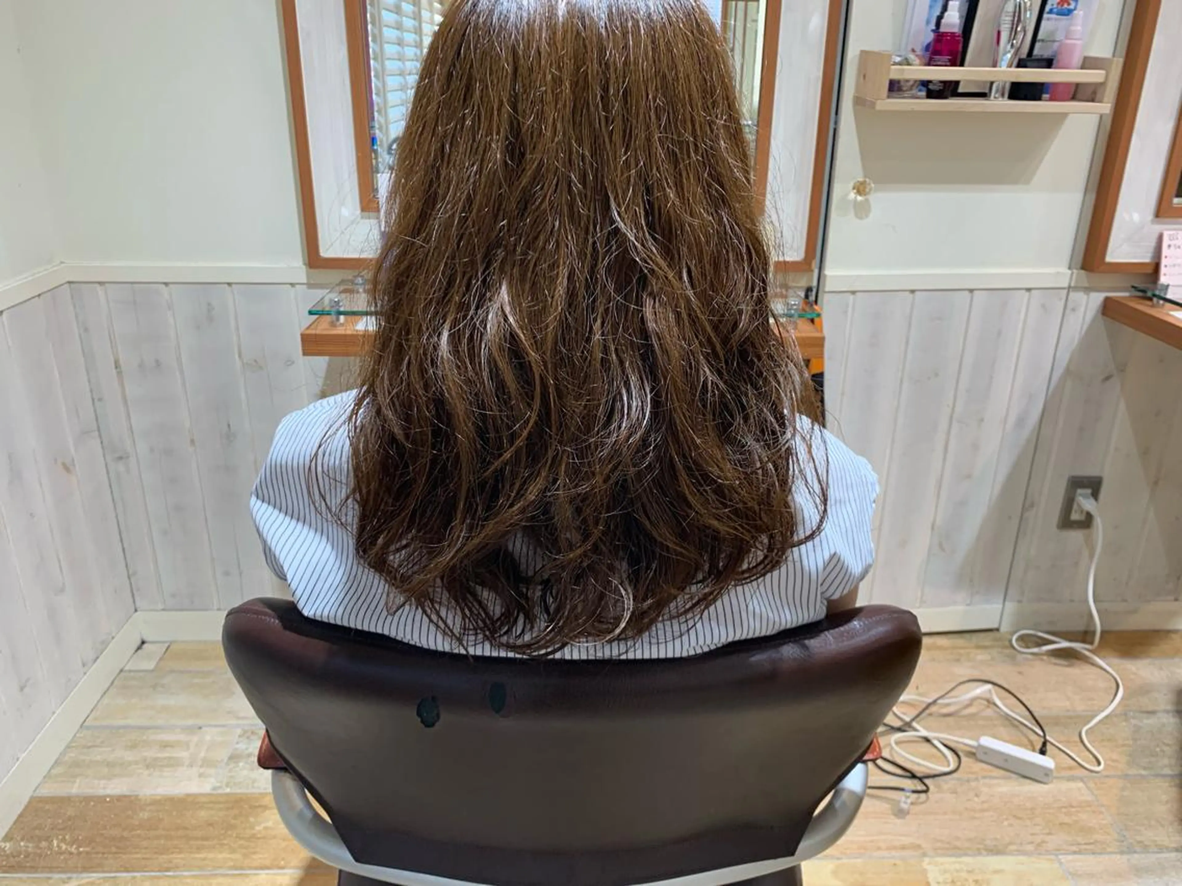 セミロング パーマ ボブ/美髪矯正 /佐藤　奈巳のヘアスタイル