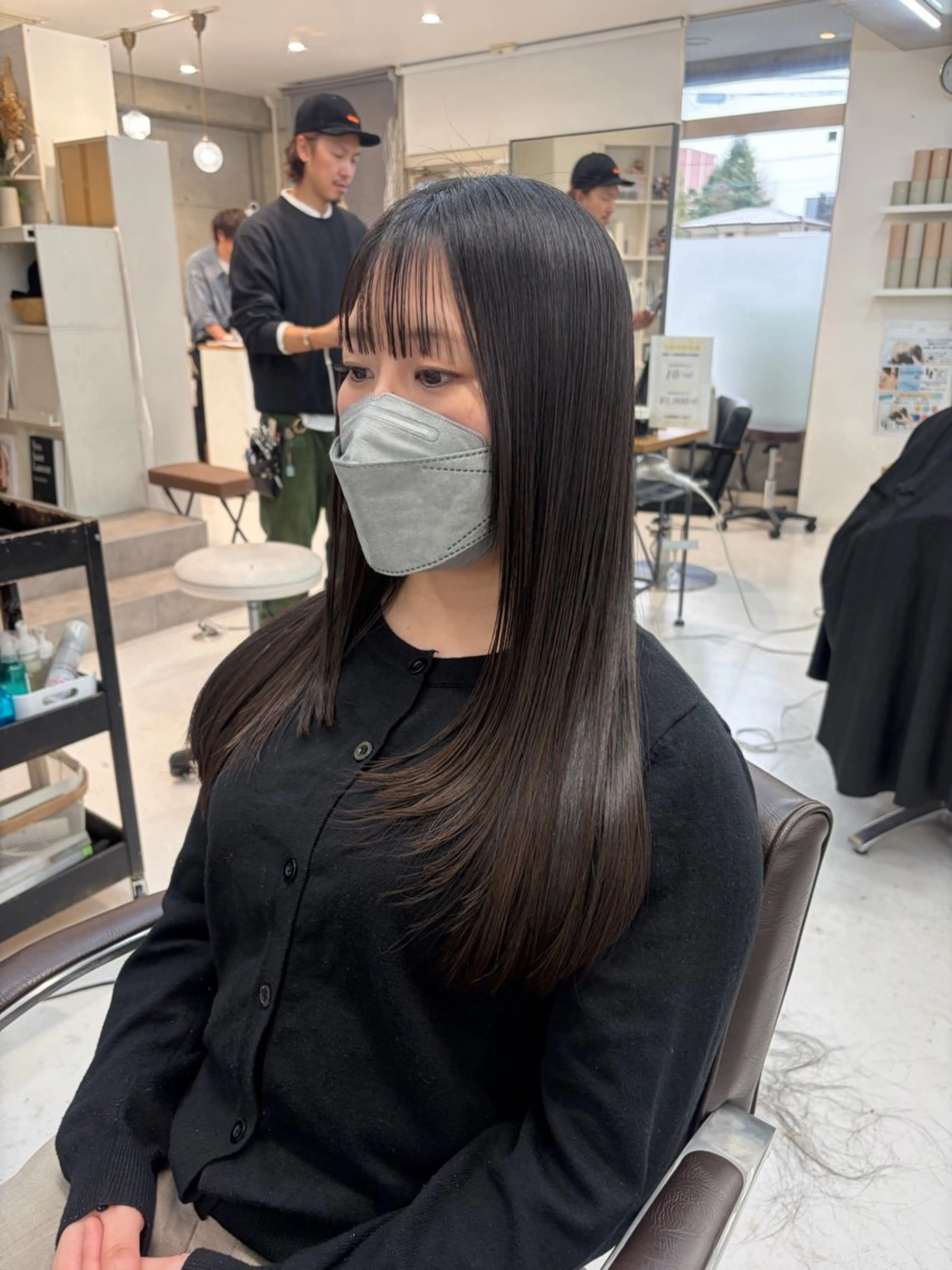 ロング レイヤーカット カット ヘアカラー MANA艶髪 暖色カラー/髪質改善のヘアスタイル