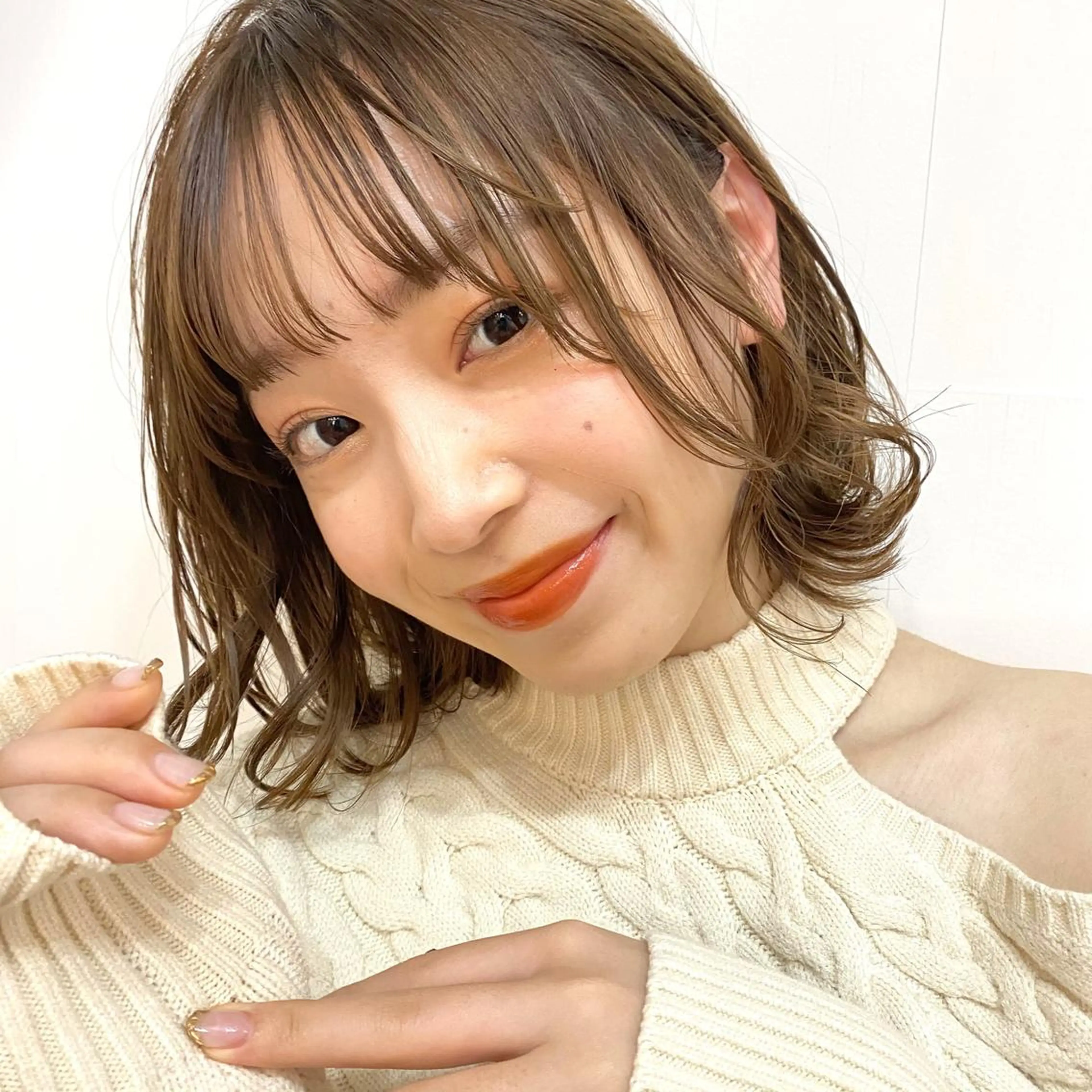 ミディアム カラー 🪭risa 暖色/レイヤー🪭のヘアスタイル