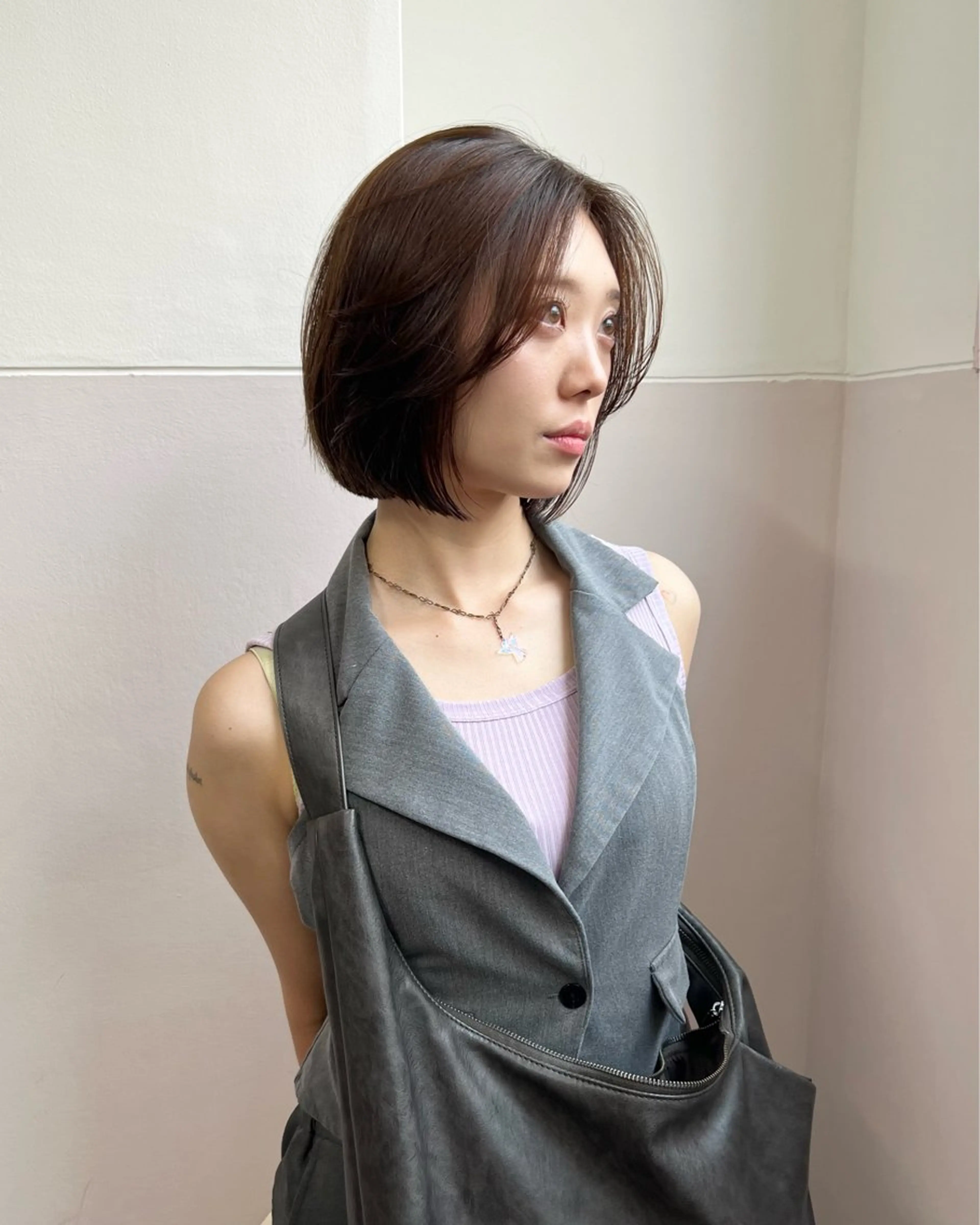 ショート カラー カット ヘアカラー 樫原裕二 /柔らかいカラーのヘアスタイル