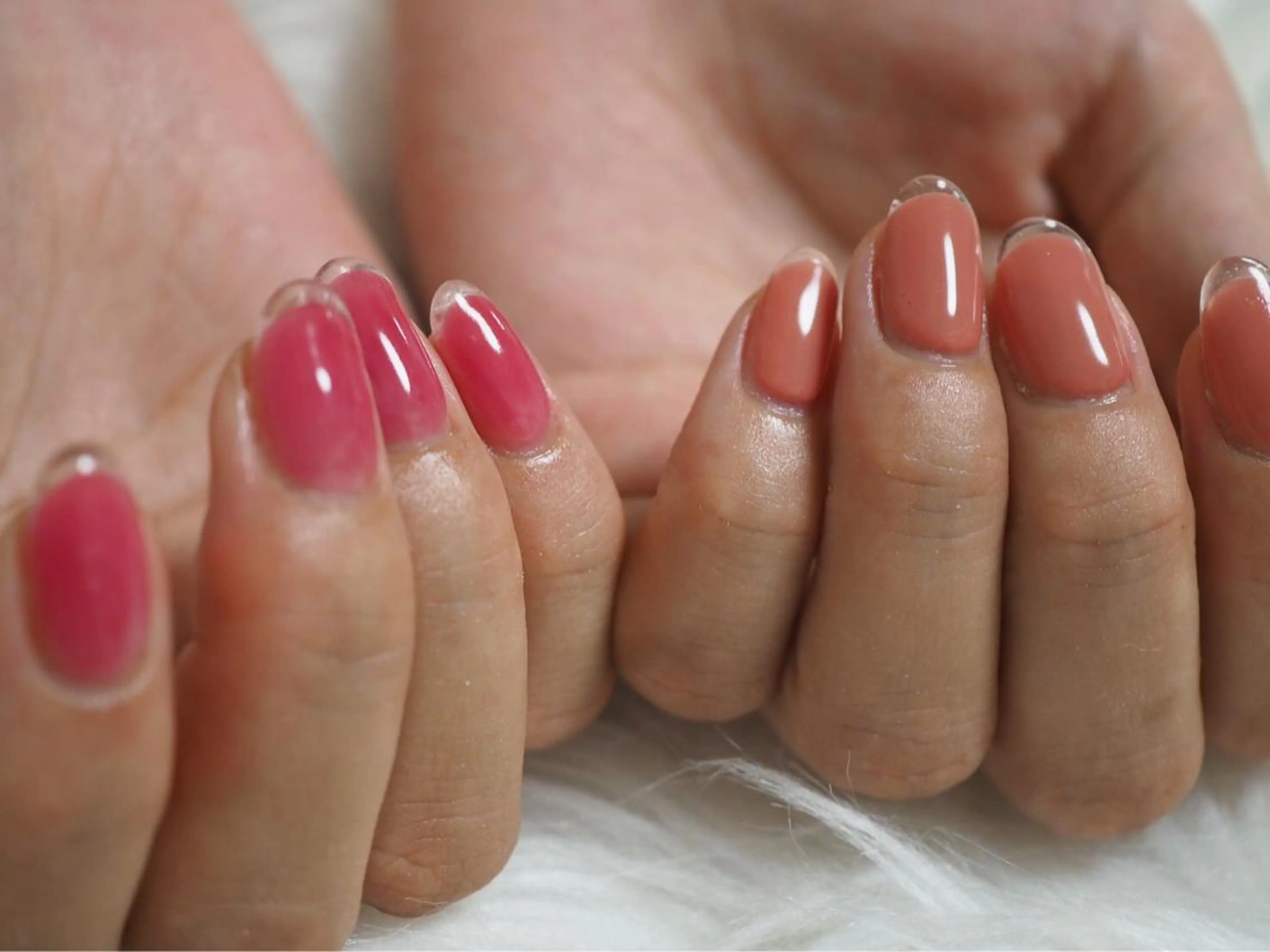 ネイル クリアネイル フレンチネイル kikinail 溝の口のネイルデザイン