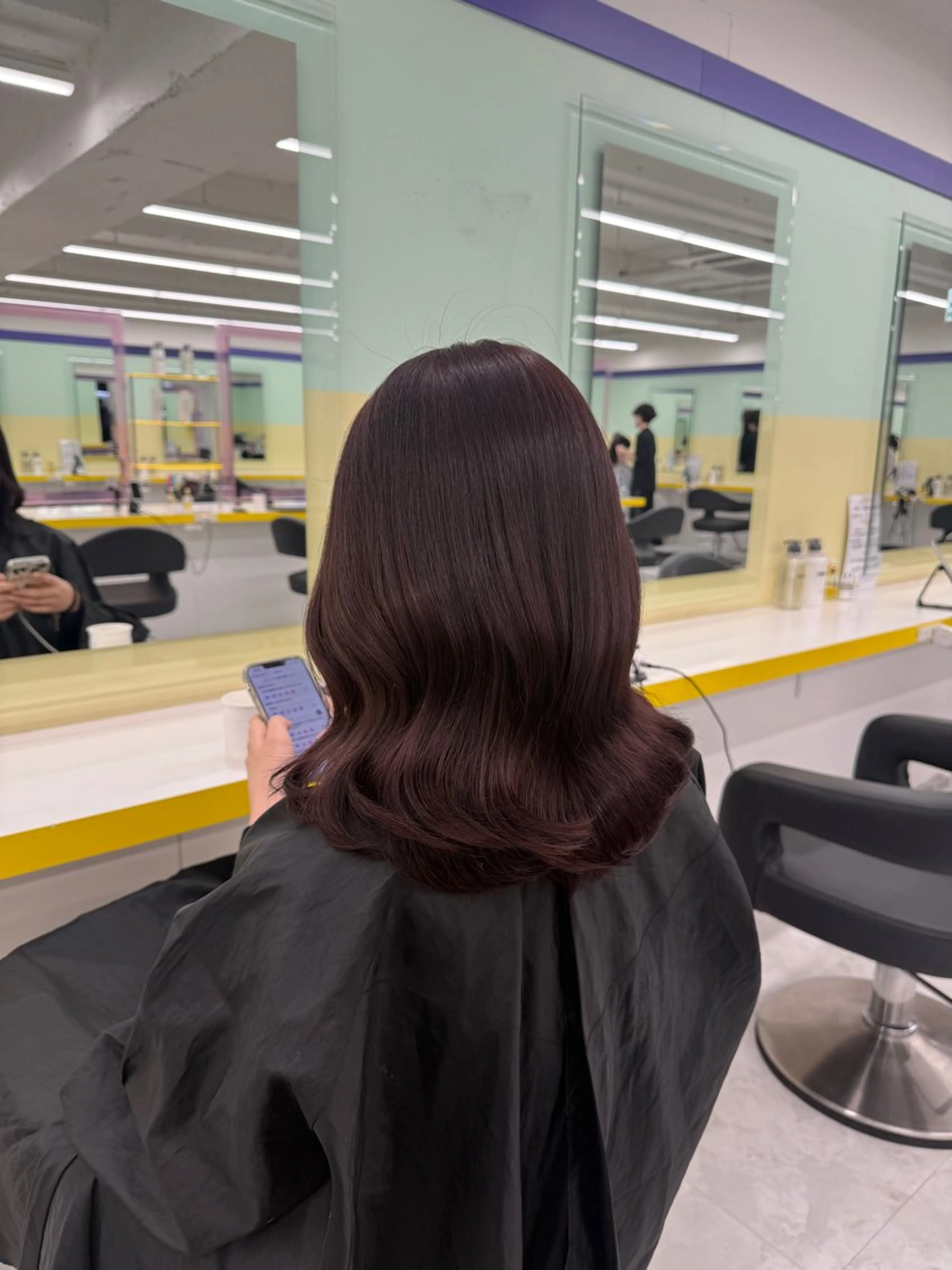 ミディアム カラー ヘアアレンジ ブリーチ ブリーチなしカラー カット ヘアカラー トリートメント ヘッドスパ ヘアセット 🎀Girly艶髪カ ラー🎀Harukaのヘアスタイル