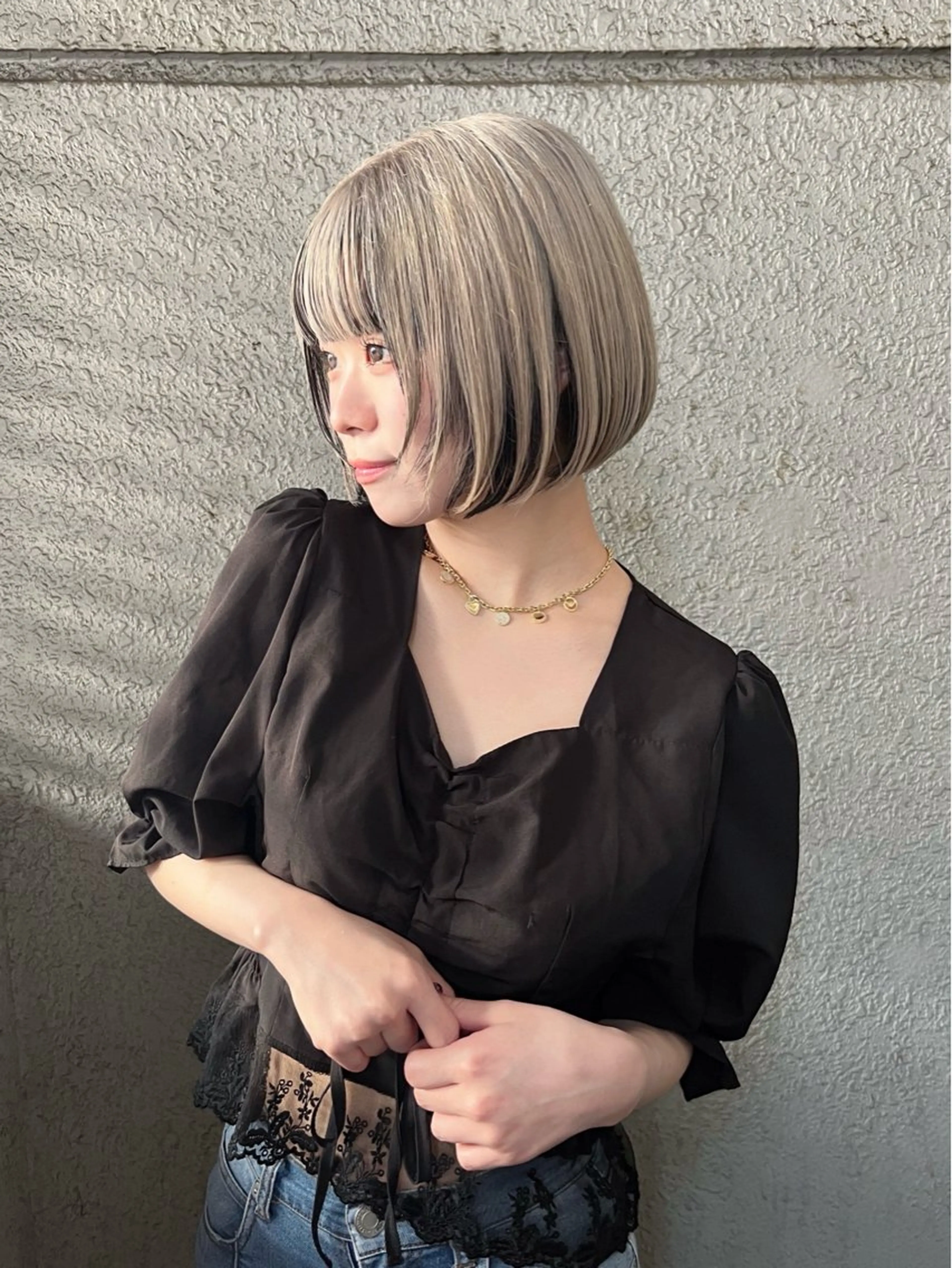 ショート ボブレイヤー ミストバング ボブ レイヤーカット カット ヘアカラー トリートメント 「ヲタクに美容室は難しい。」所属・インナーカラー🦔 🐾KEISUKEのヘアスタイル