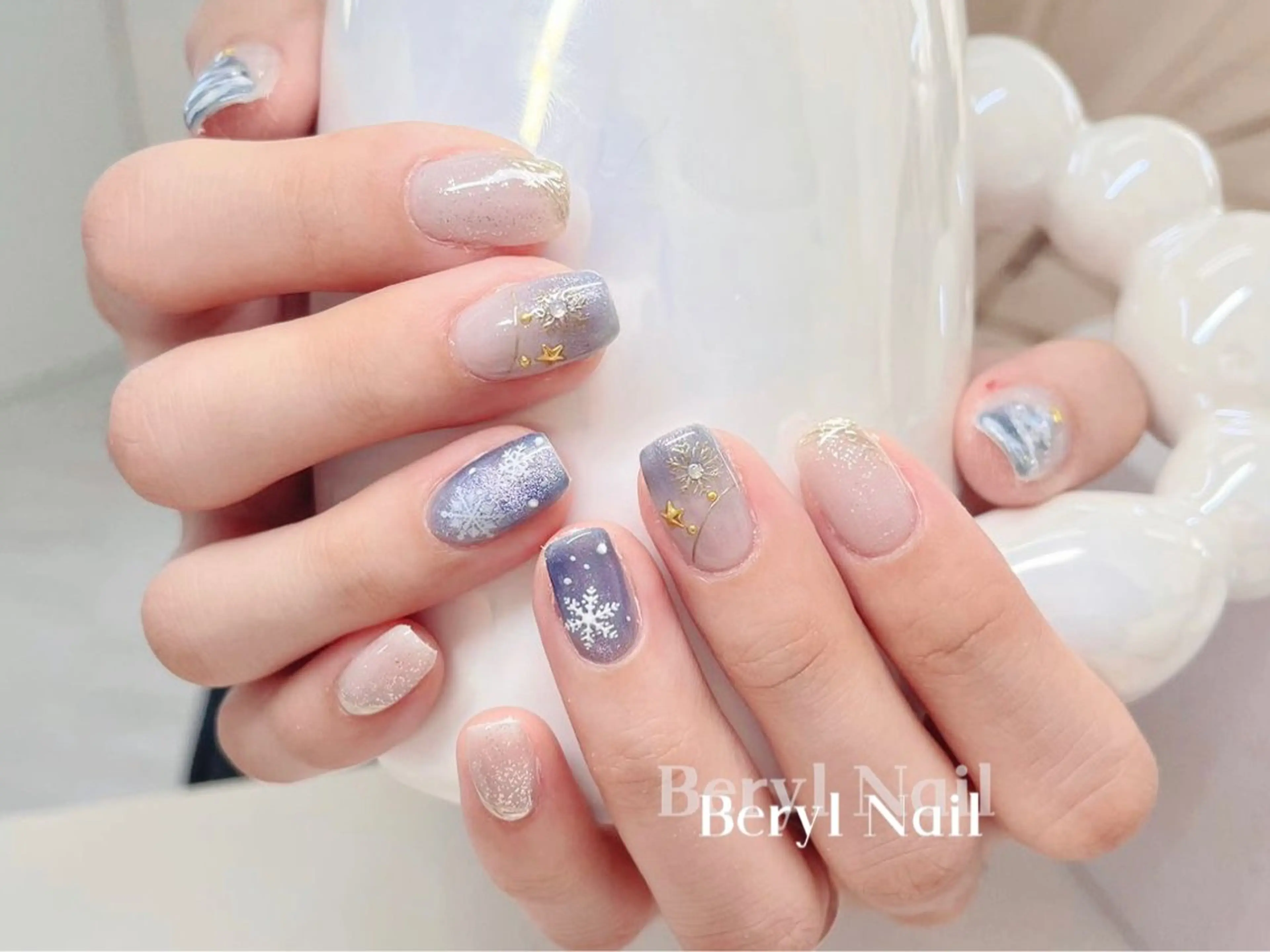 ショート ハンドネイル Beryl Nail所属・Beryl Nail 新大久保のネイルデザイン