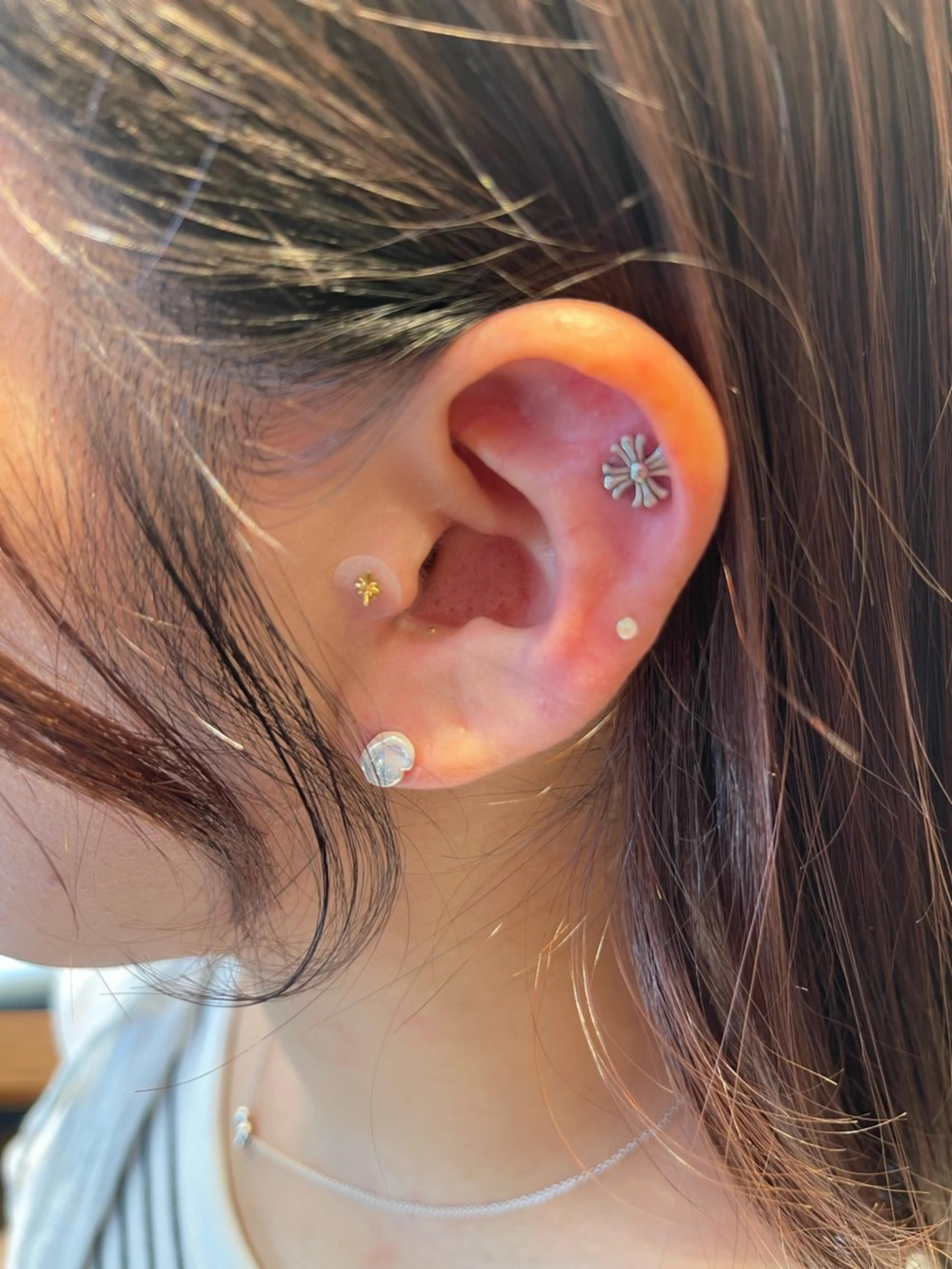 ヘッドスパ×耳ツボジュエリー👂💎12粒の写真