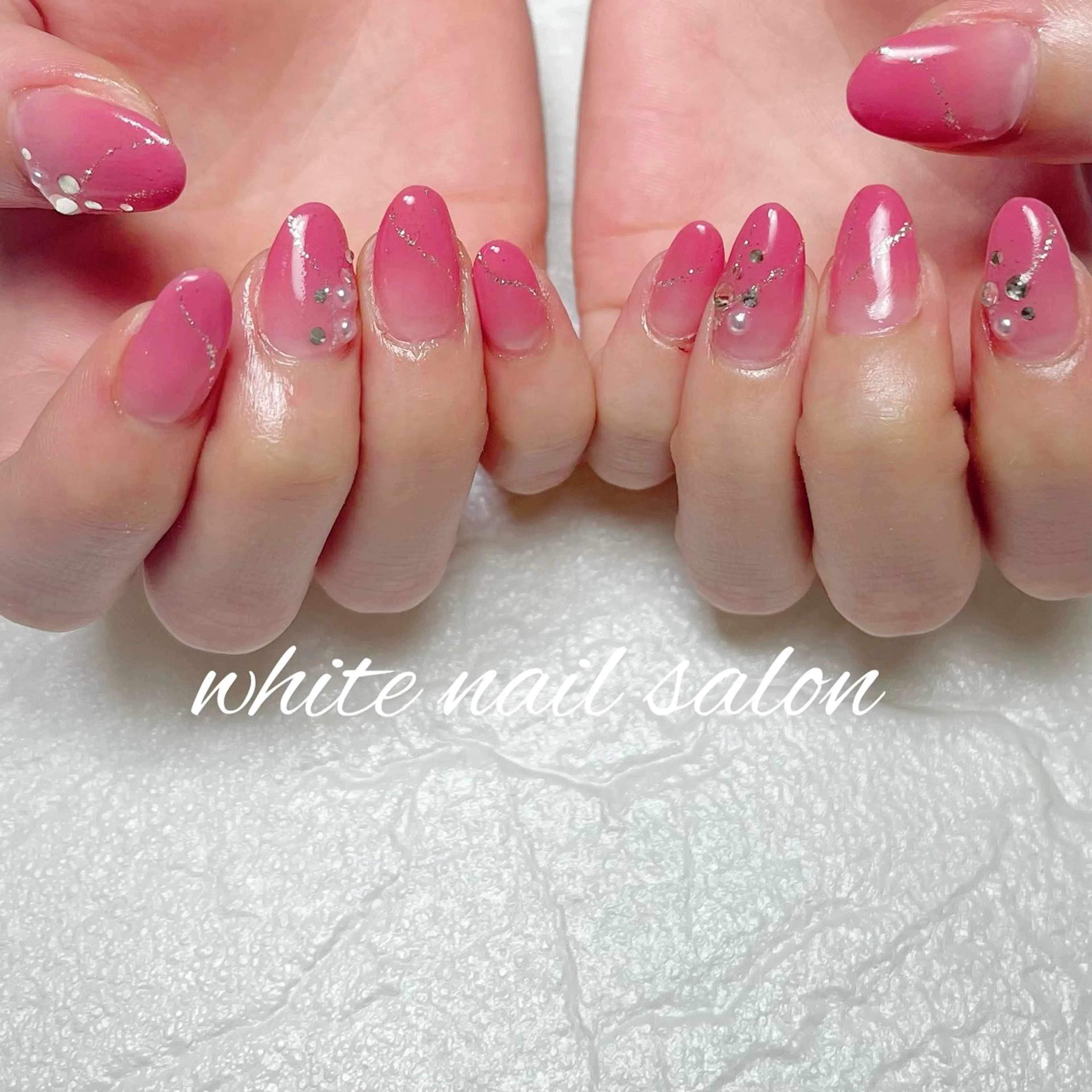 ネイル 持ち込み ハンドネイル white nail salonのネイルデザイン