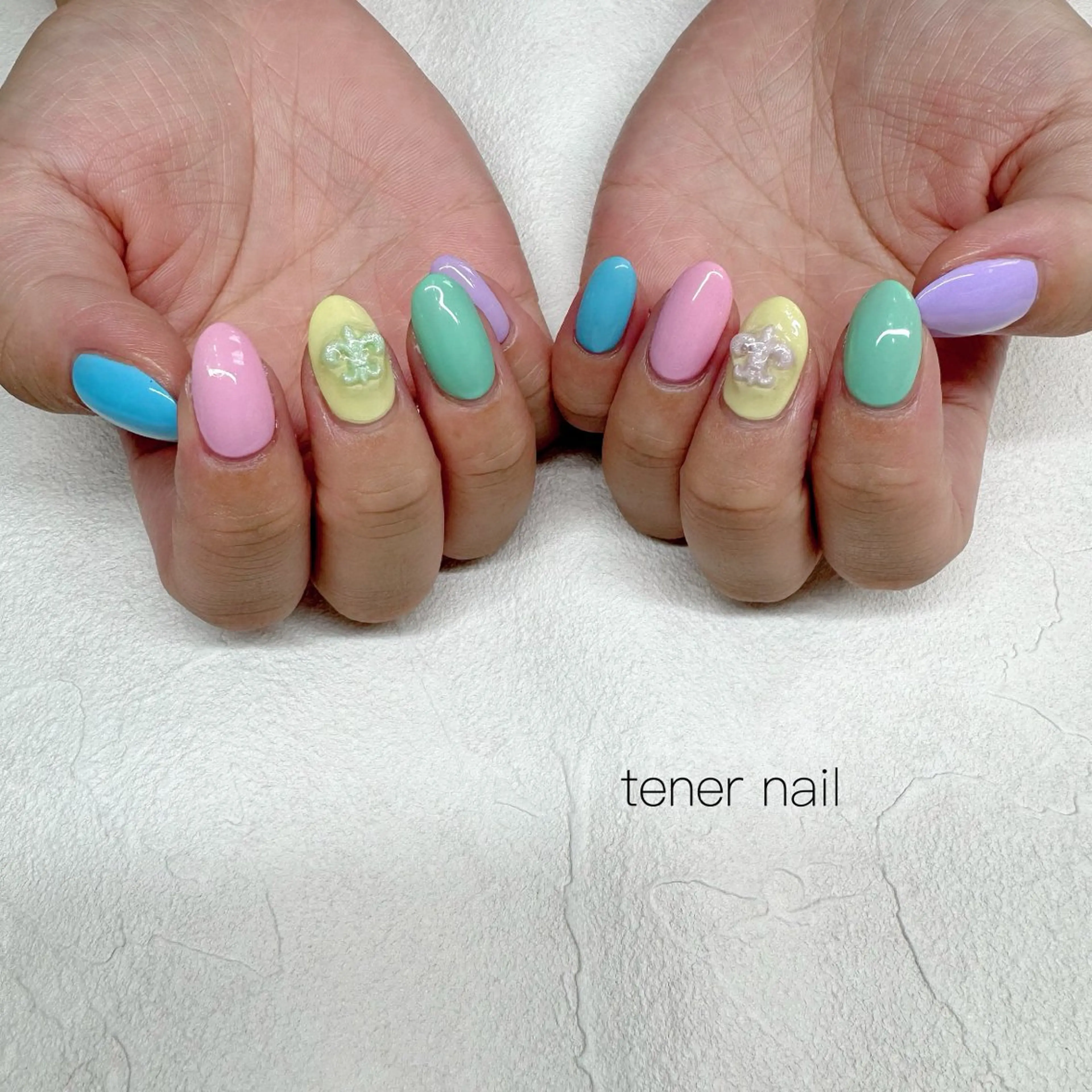ネイル パステルネイル ハンドネイル tener  nail  テネルネイル所属・テネルネイル tener nailのネイルデザイン