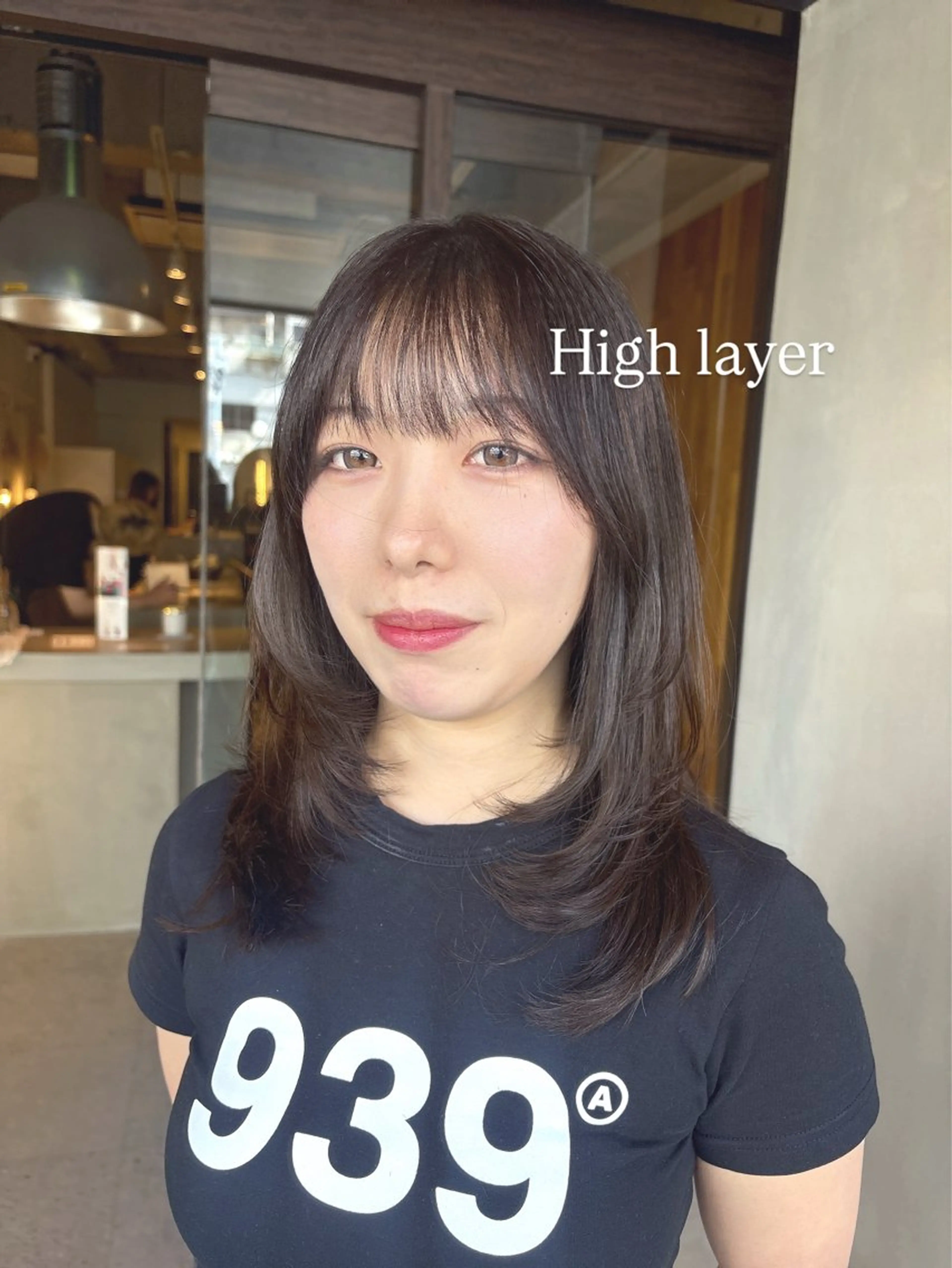 セミロング カット ヘアカラー 🎀韓国レイヤー/透 明感カラー/airiのヘアスタイル