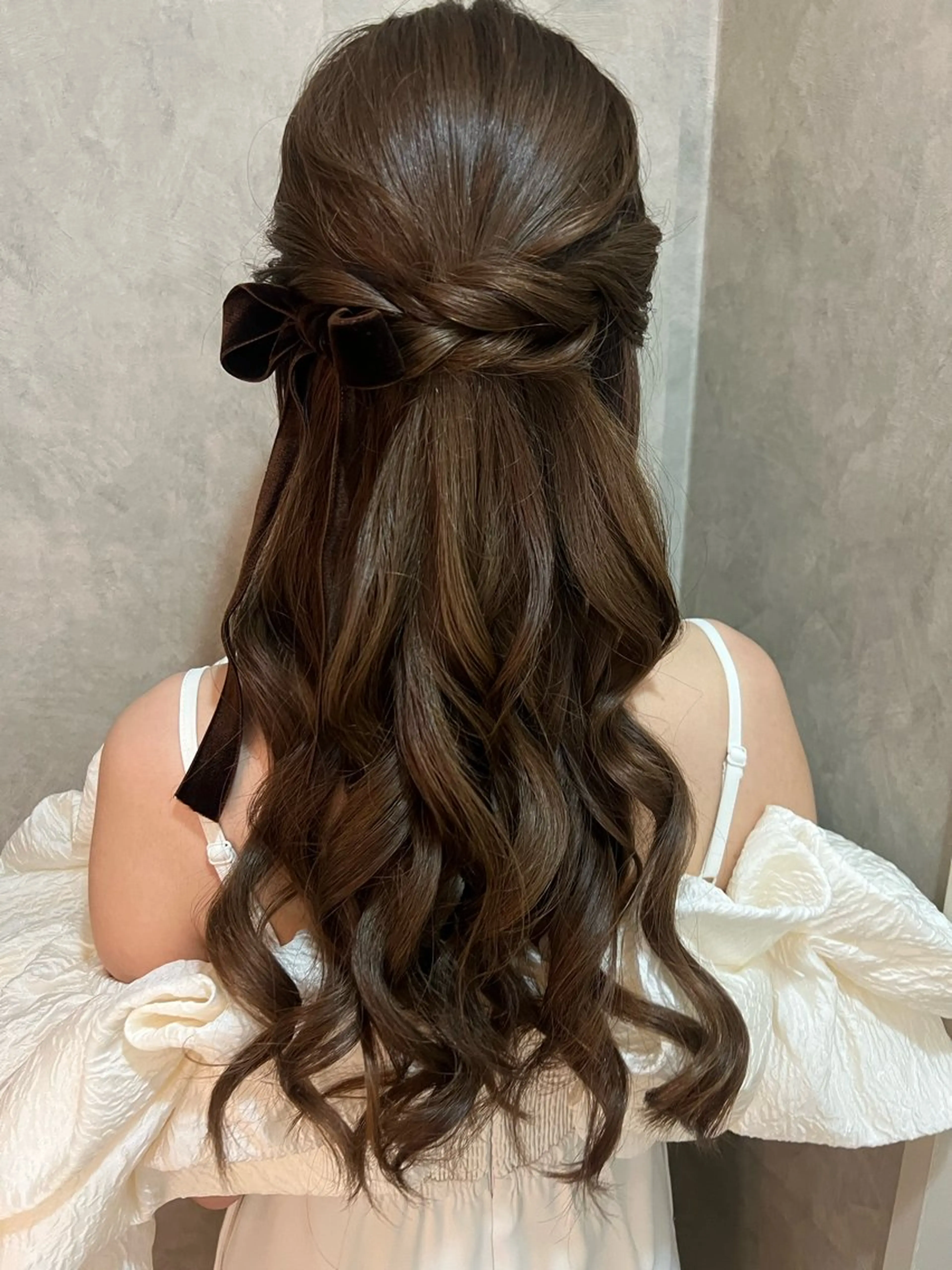 ヘアアレンジ ハーフアップ ヘアセット 大人可愛いヘアメイク 💋🧚‍♀️しずかのヘアスタイル