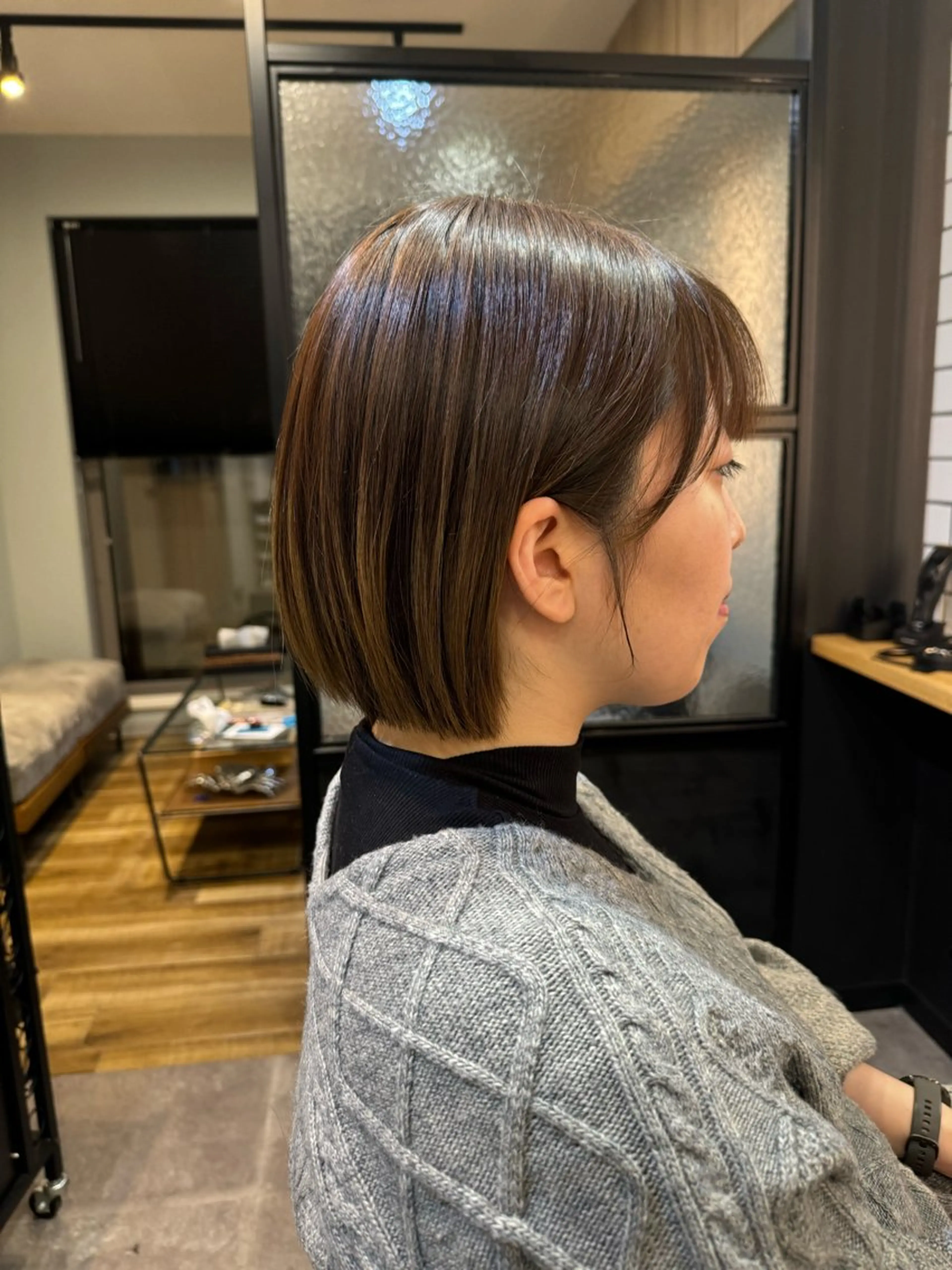 ミディアム 髪質改善 似合わせカット 縮毛矯正 トリートメント 吉祥寺プルエクステ 🌟Hiraiのヘアスタイル