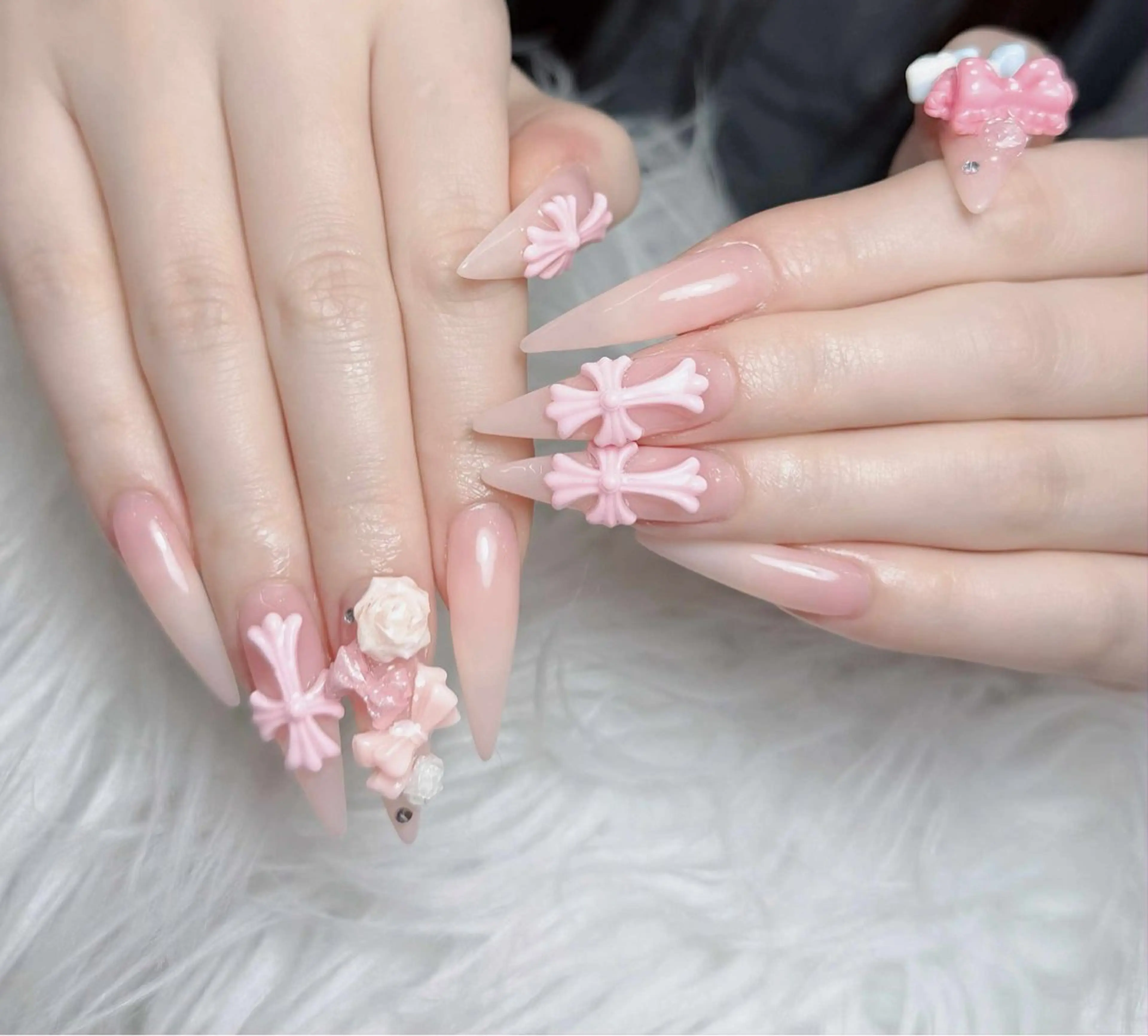 ネイル アートネイル 韓国ネイル 持ち込み ワンホンネイル ハンドネイル Lenie Nail Salonのネイルデザイン