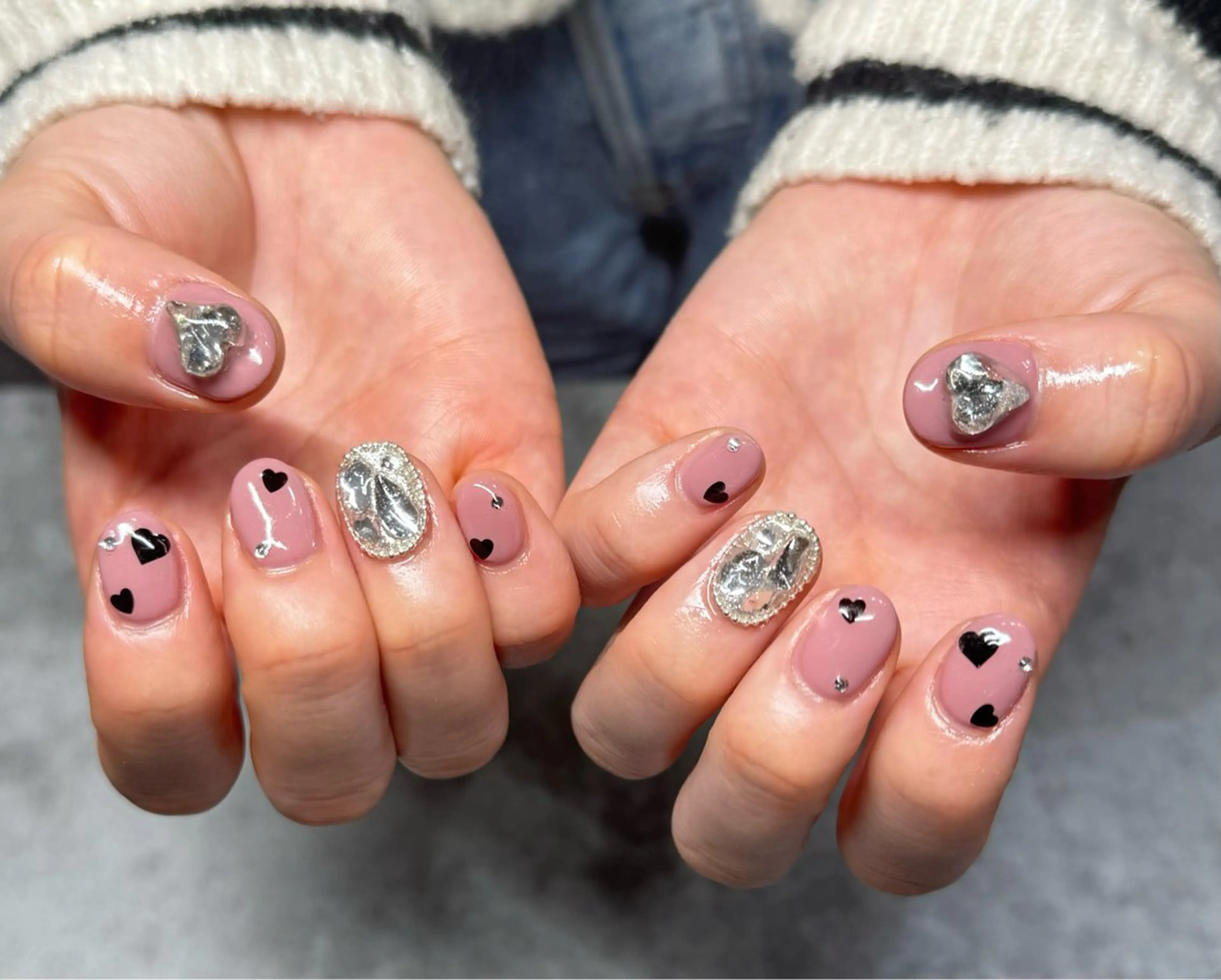 ショート I Rのネイルデザイン