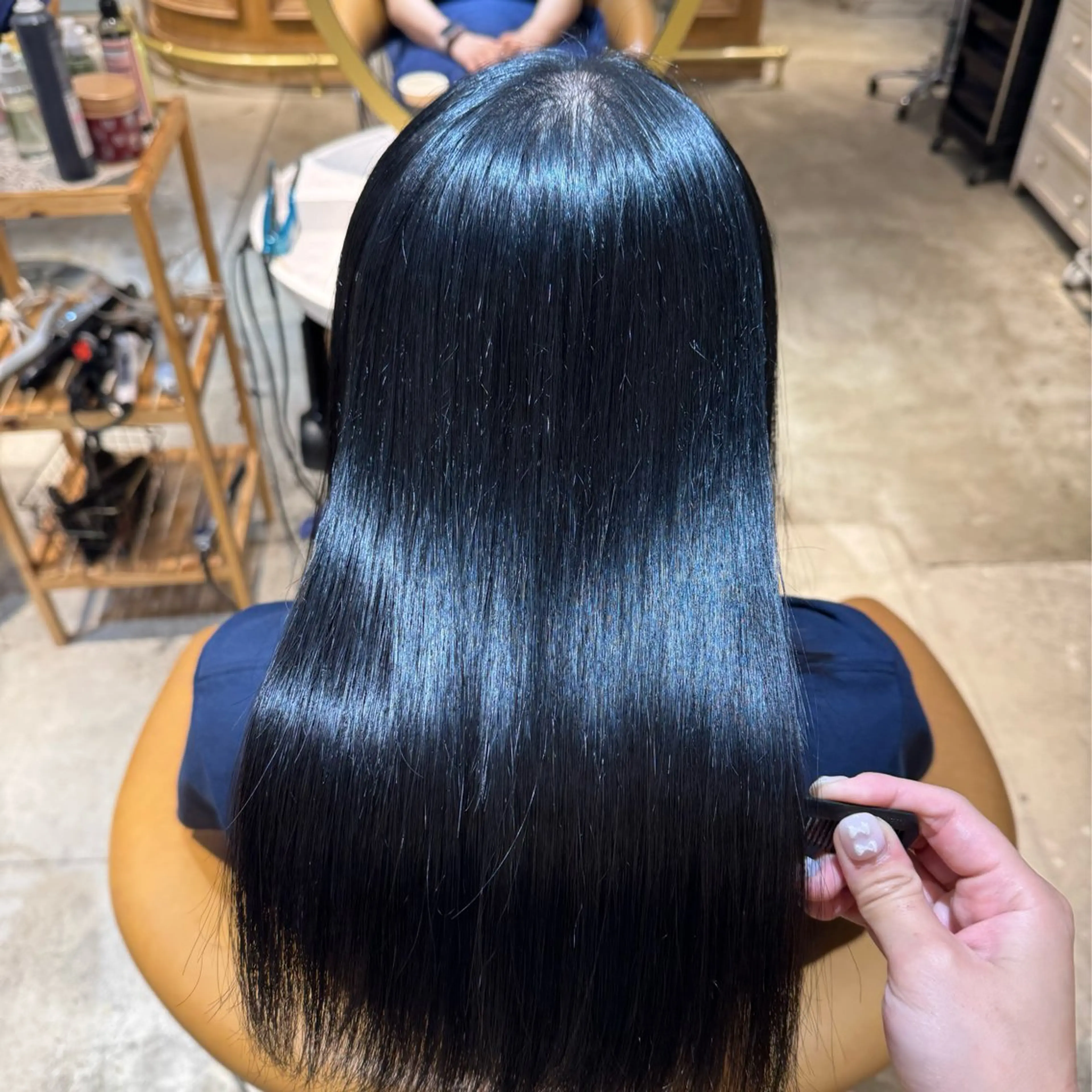 ロング 髪質改善 ロング 縮毛矯正 カット ヘアカラー 縮毛矯正 トリートメント ヘアセット 髪質改善/ボブ /韓国/erikoのヘアスタイル