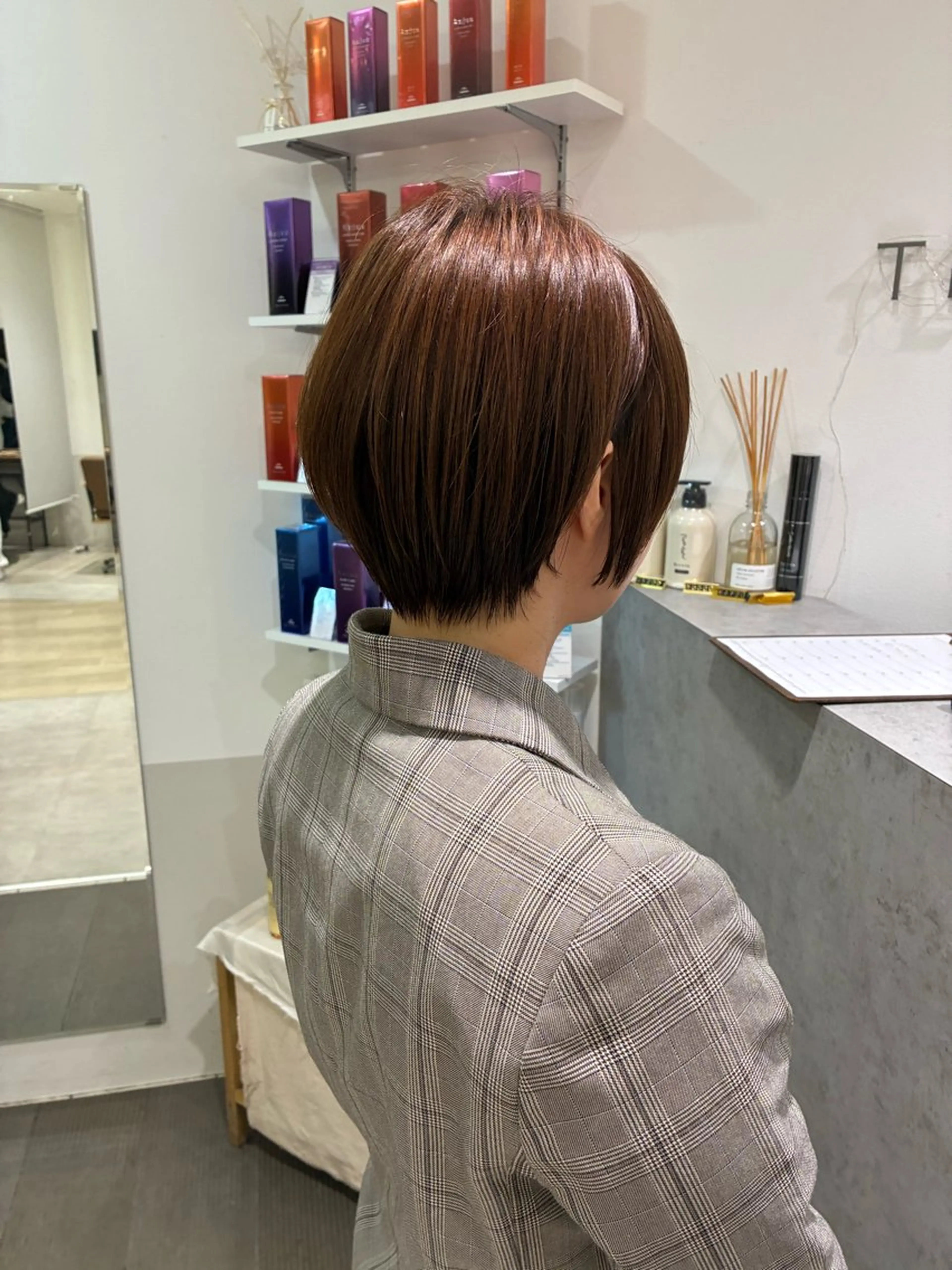 ショート ショートヘア 髪質改善jewelbox 〜私のトリートメント〜 東梅田店所属・髪質改善/ボブ/梅田 runa_ニュアンスのヘアスタイル