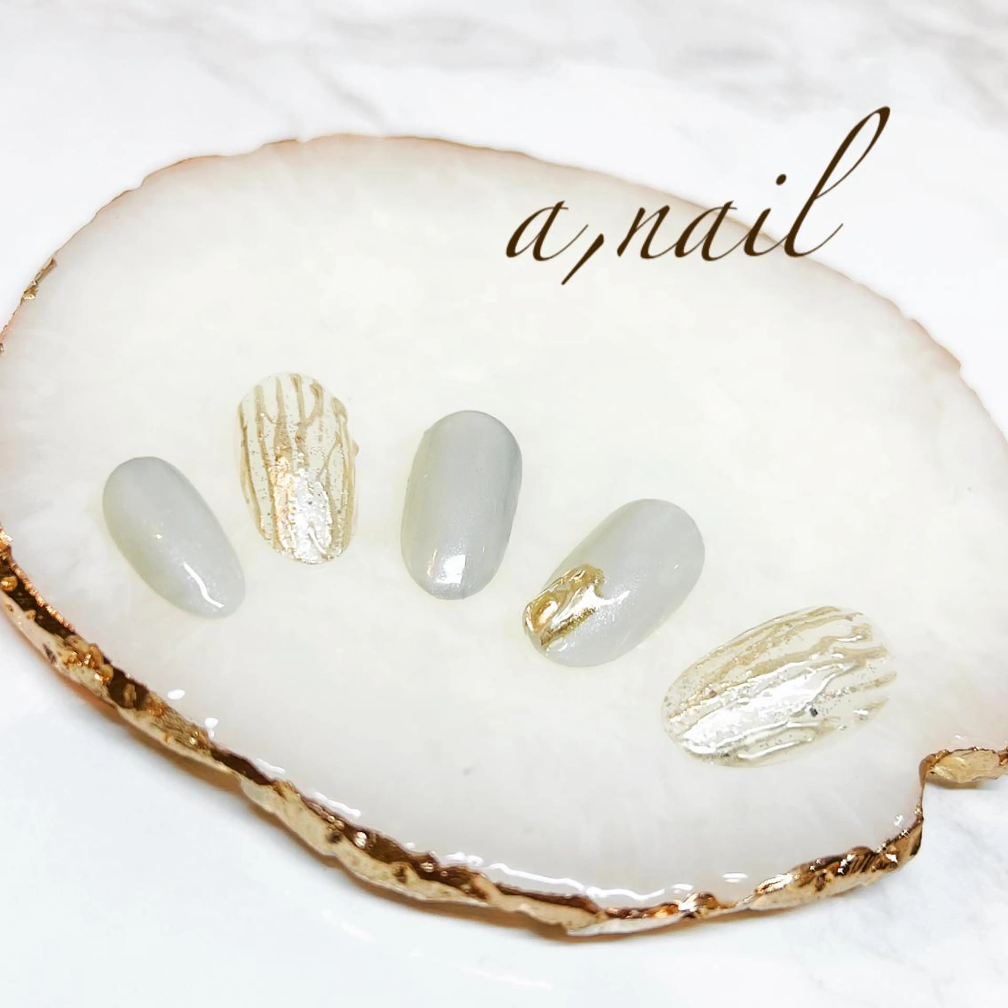 ネイル ジェルネイル グラデーション ミラーネイル ワンカラーネイル シンプルネイル ハンドネイル ネイルサロン エーネイルのネイルデザイン