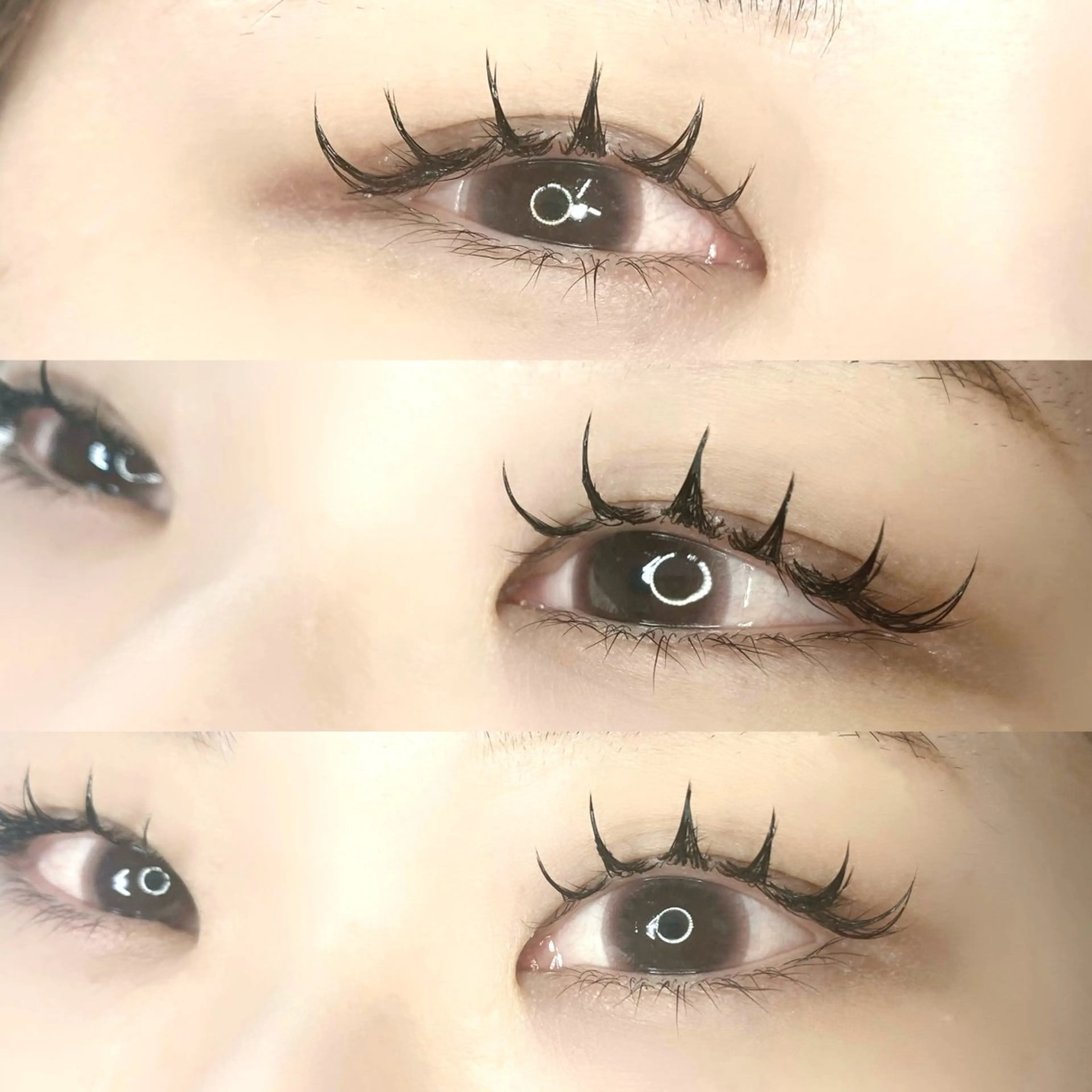 マツエク・マツパ 束感まつ毛 フラットラッシュ REBYNA所属・REBYNA 【リバイン】のマツエク・マツパデザイン