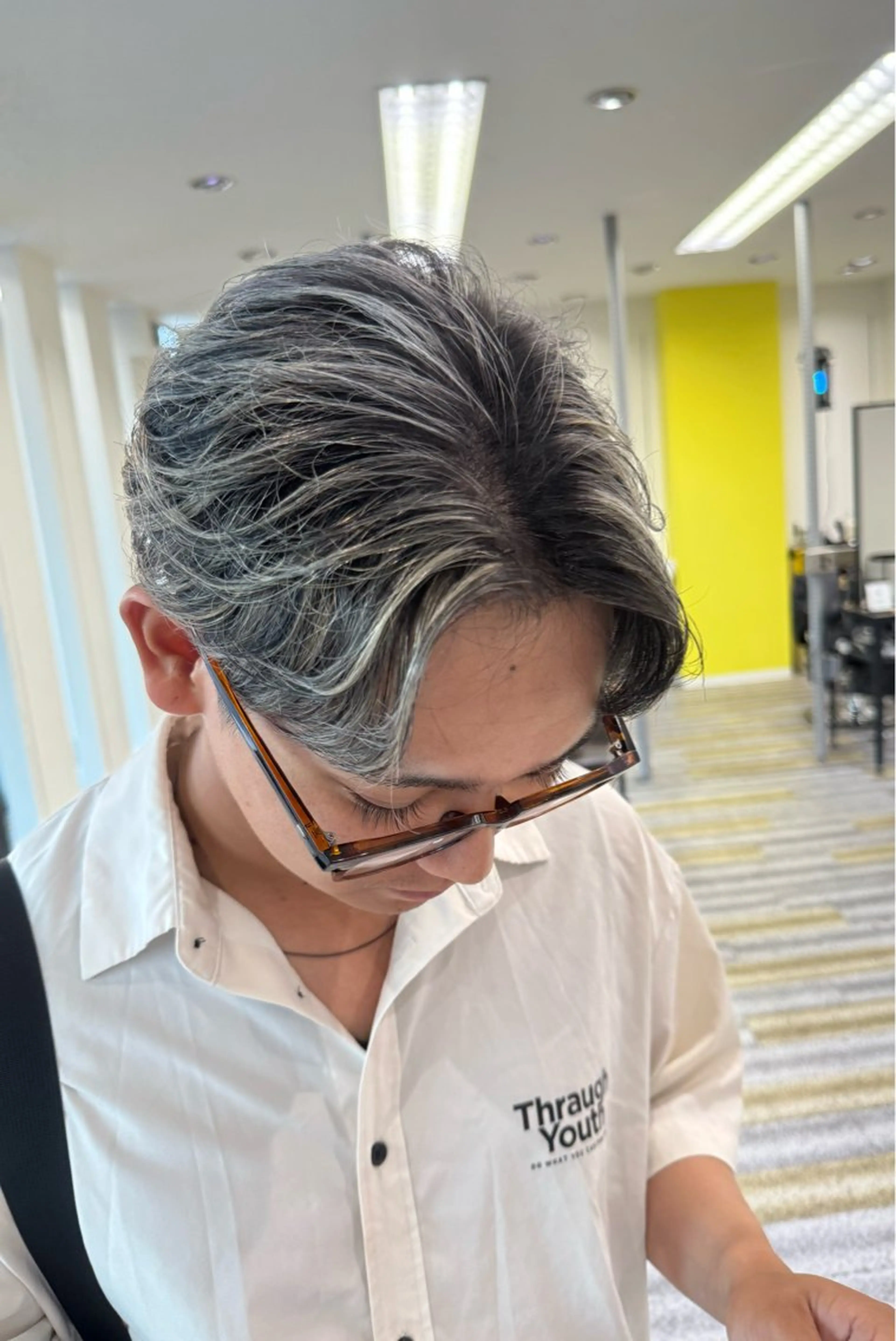 ショート カラー メンズ カット ヘアカラー 【メンズ特化】岩瀬 武【メンズパーマ】のヘアスタイル