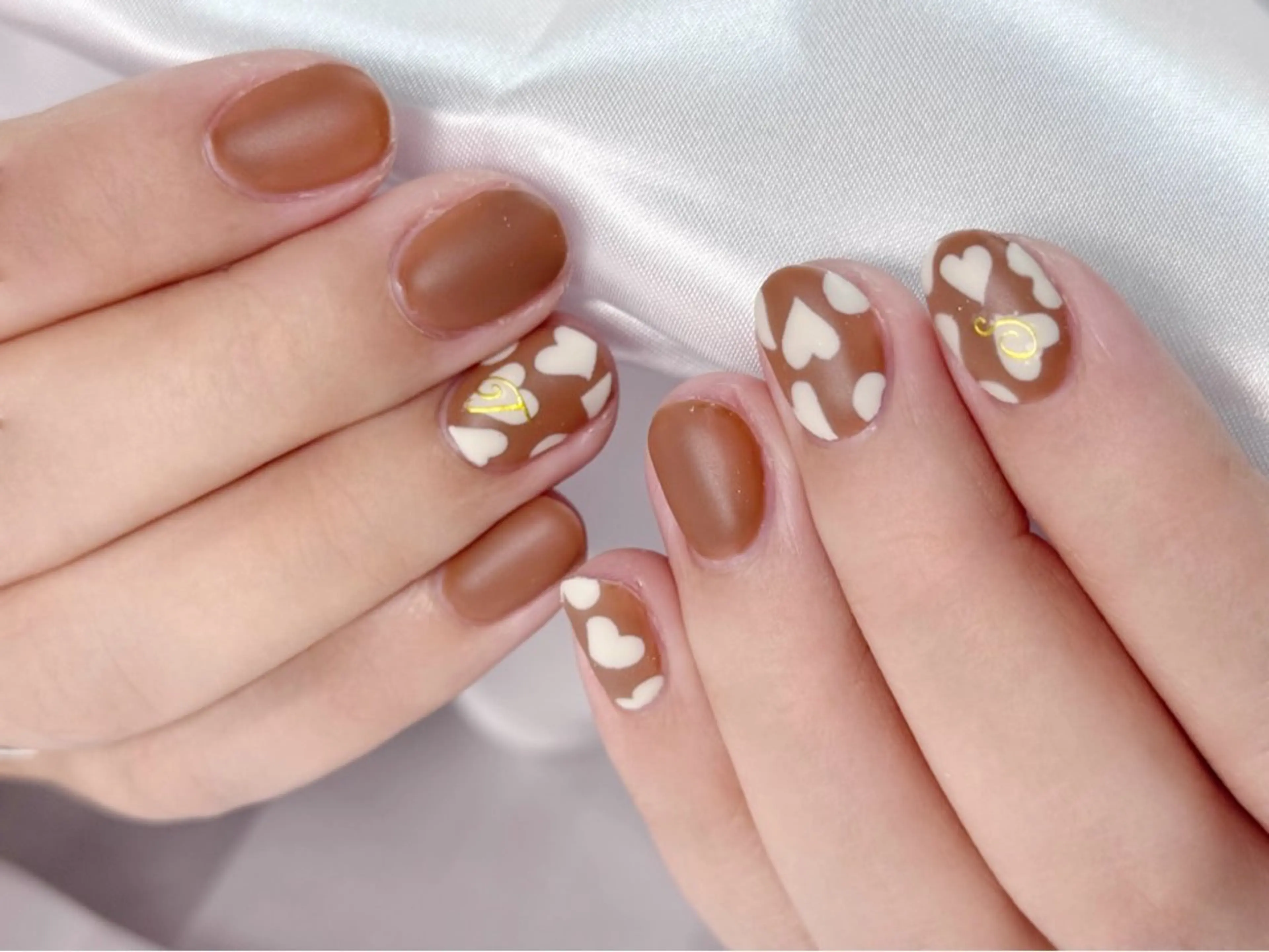 ネイル 卒業式 ハート LinoTino nailのネイルデザイン