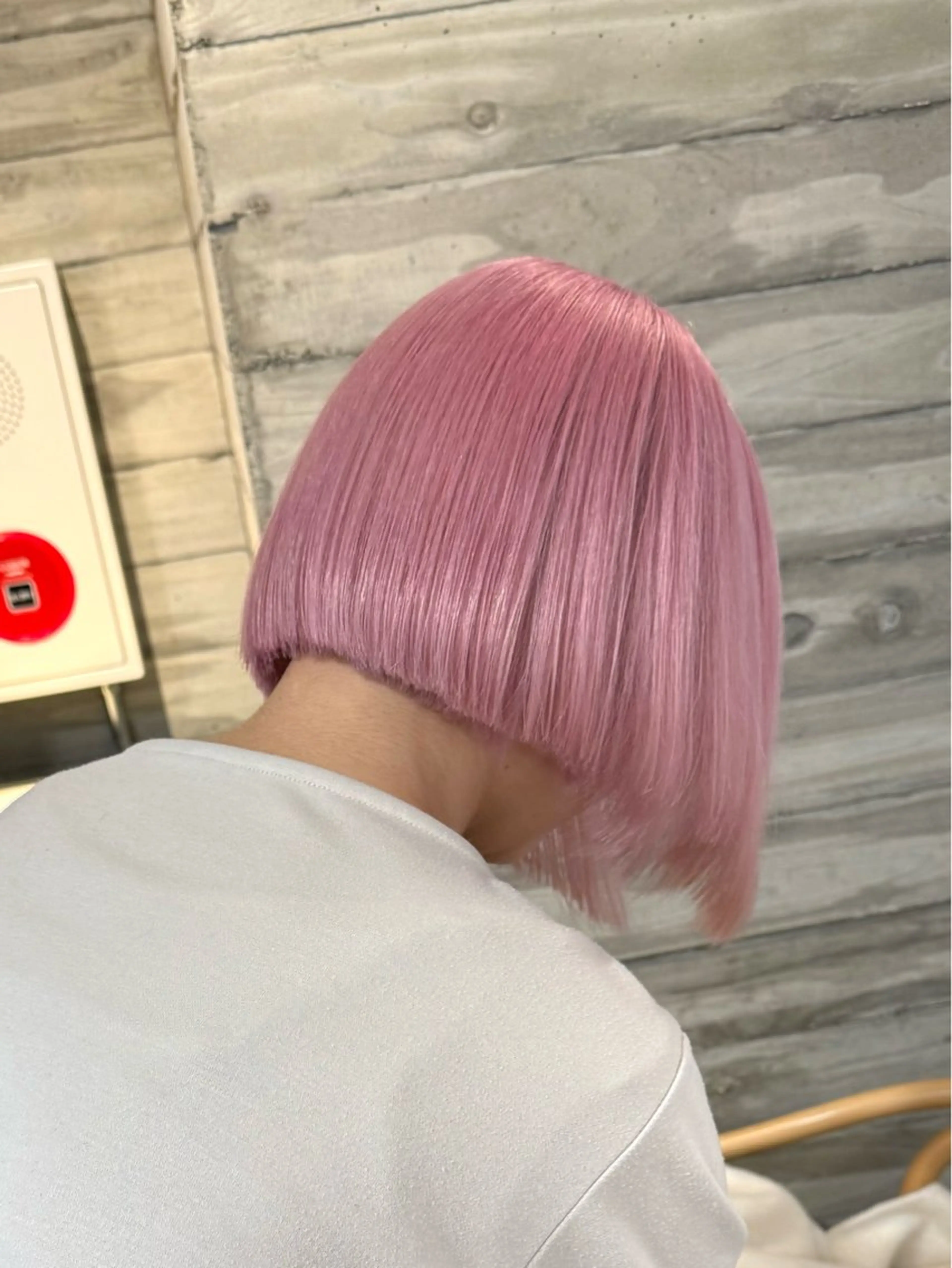 ミディアム カラー カット ヘアカラー トリートメント 色落ち綺麗透明感カラ /ボブ/ナカツヒカルのヘアスタイル