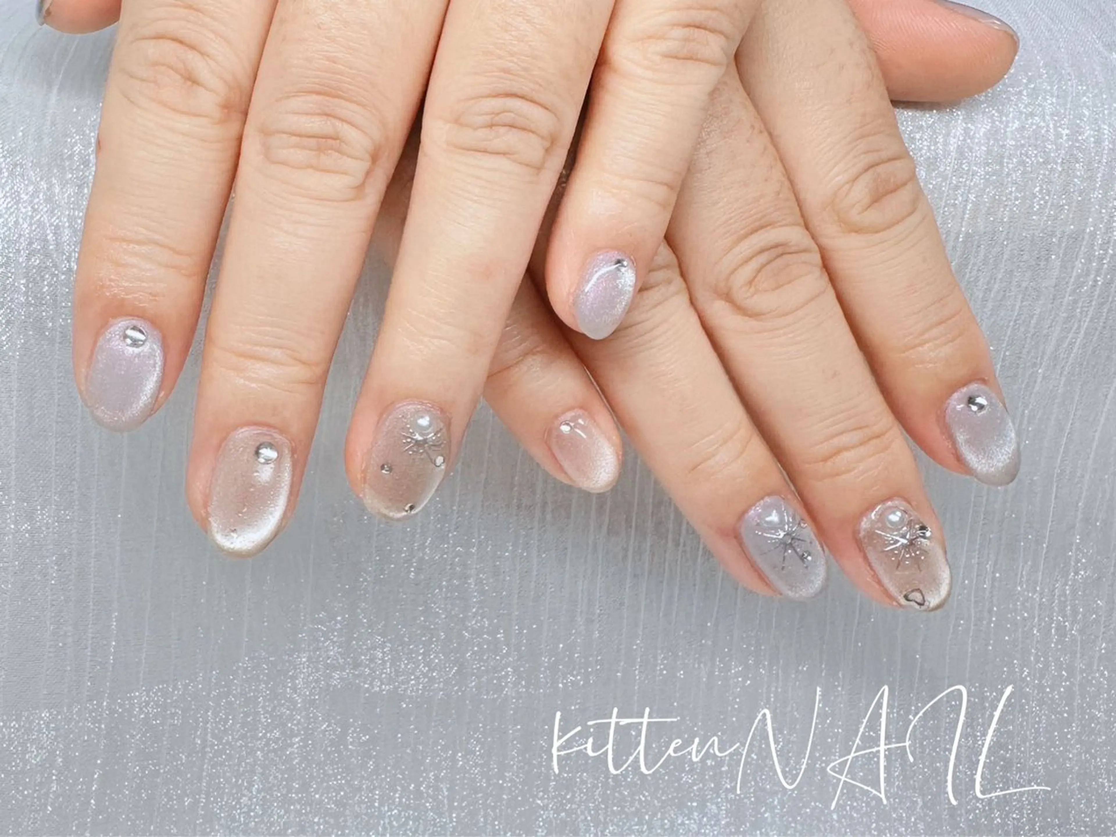 ネイル コネコネイルサロン モデル用のネイルデザイン