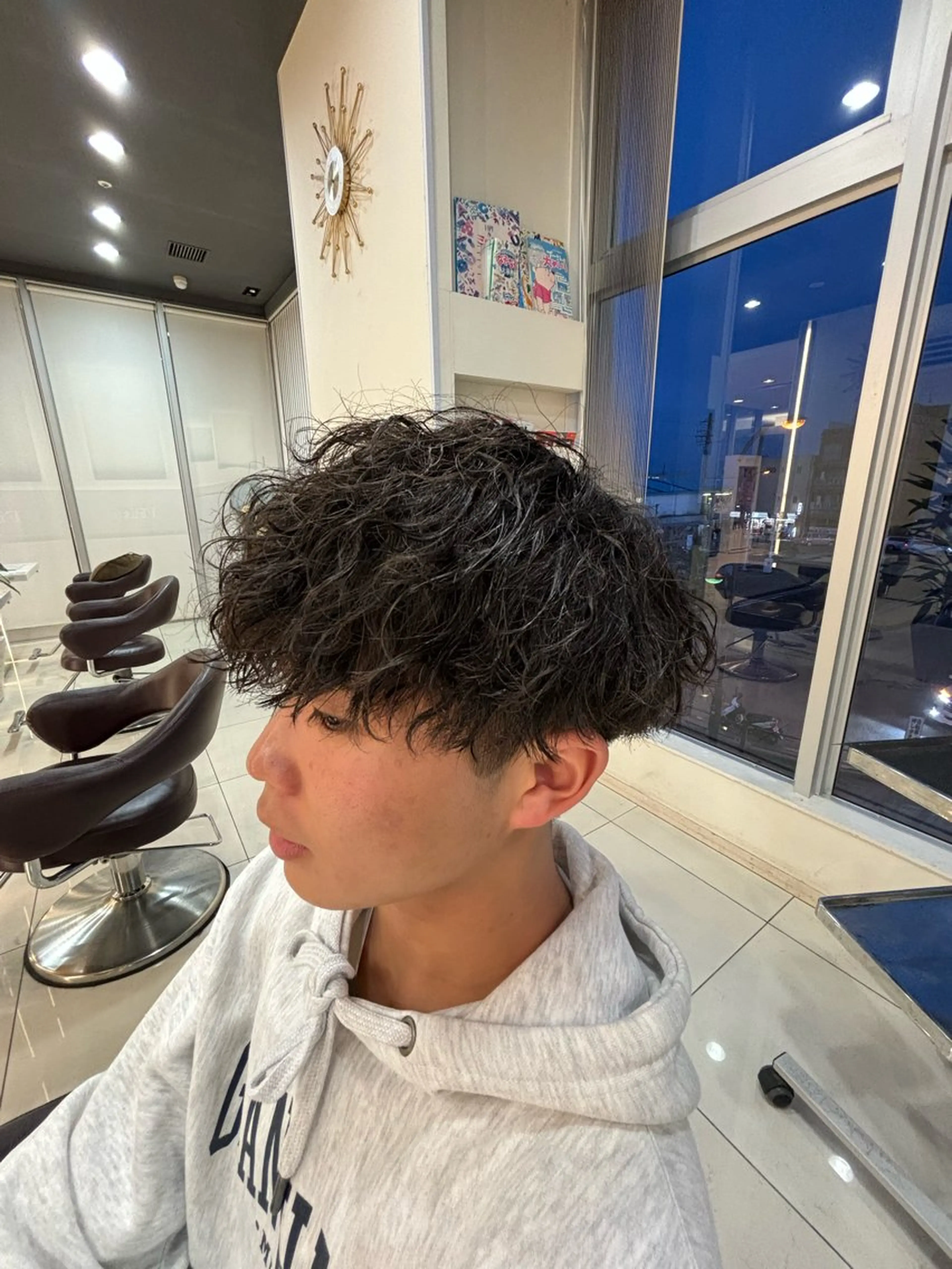 ショート パーマ メンズ カット パーマ メンズサロン/戸塚駅 東口3分/冨田大輝のヘアスタイル