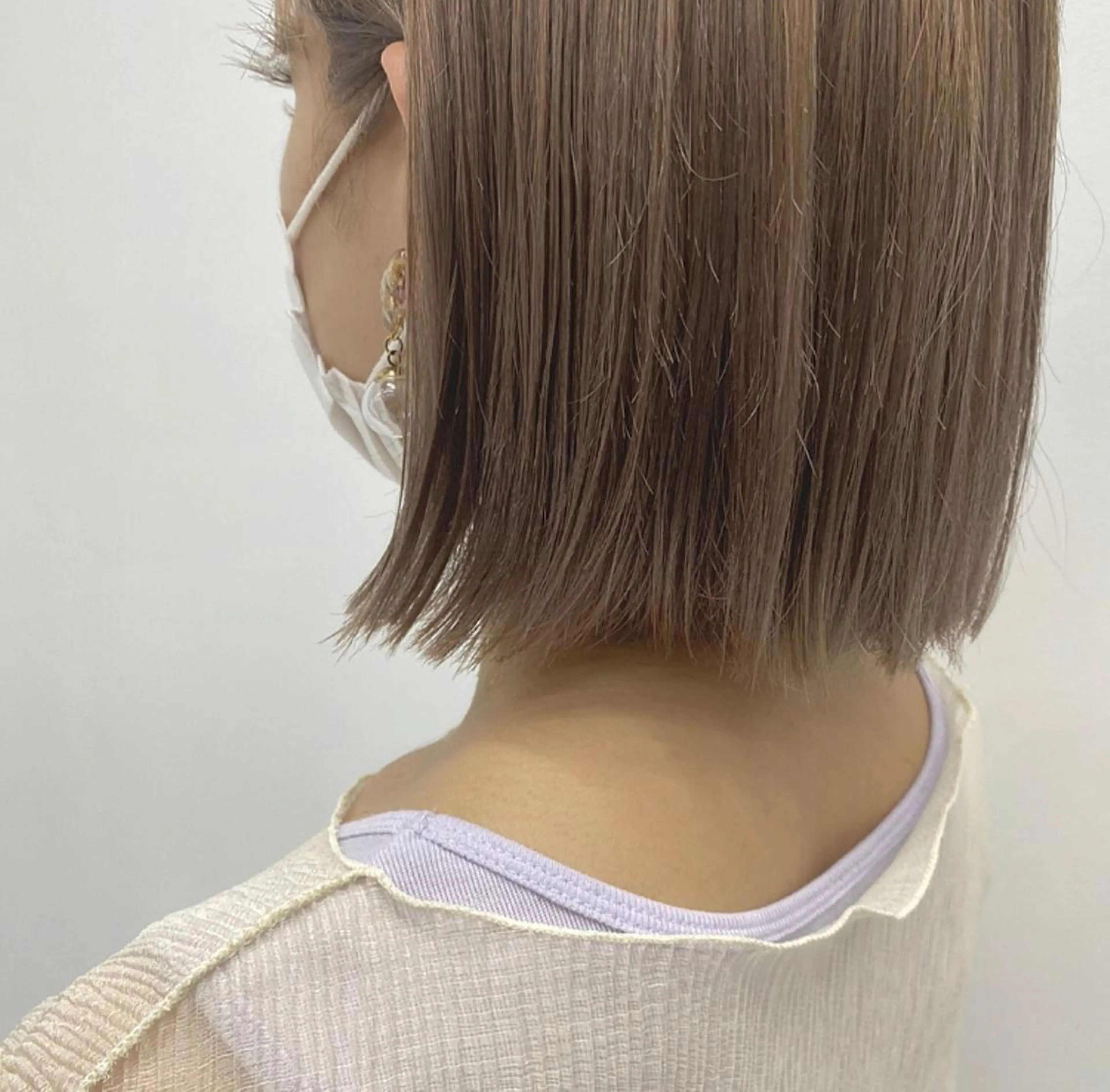 ミディアム カラー ベージュカラー ミルクティーベージュ レイヤー/ハイトーン 🧸SENAのヘアスタイル