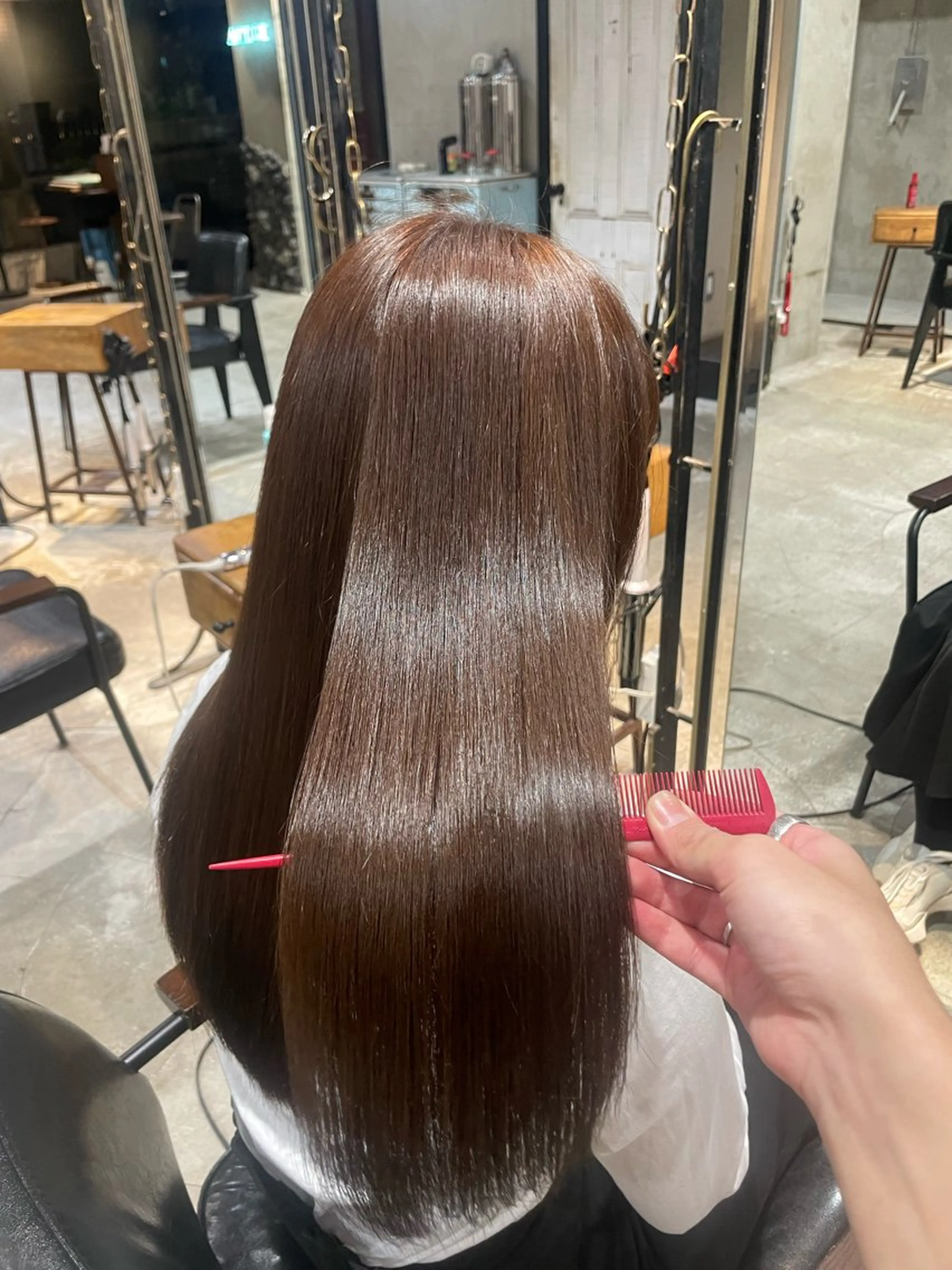 🔥今だけ価格🔥✨カット＋美髪縮毛矯正✨×🫧艶カラー🫧×🩵高級3stepトリートメント🩵の写真