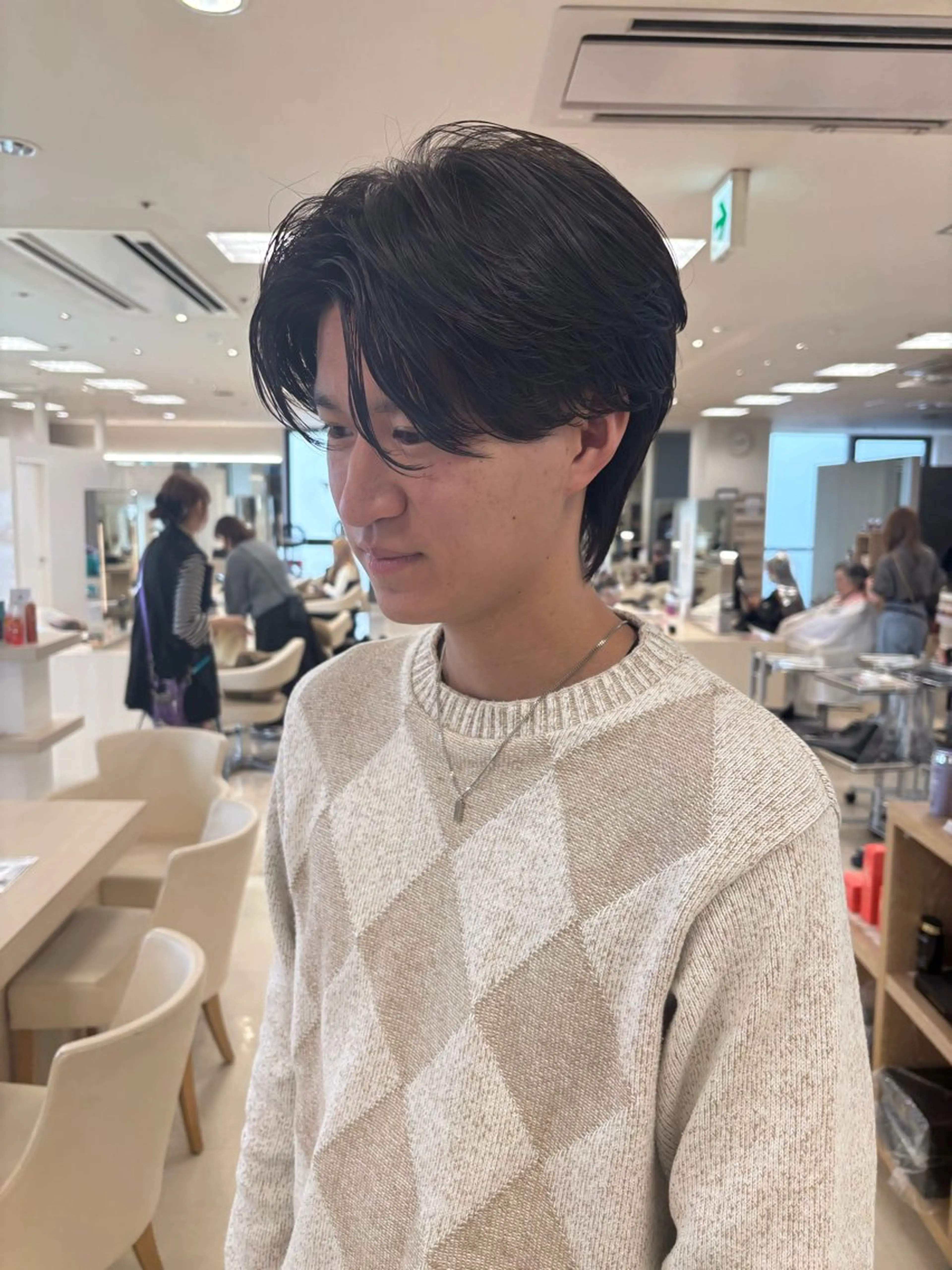 パーマ メンズ カット パーマ 湘南/メンズパーマ/ ハイライト/ユチカのヘアスタイル