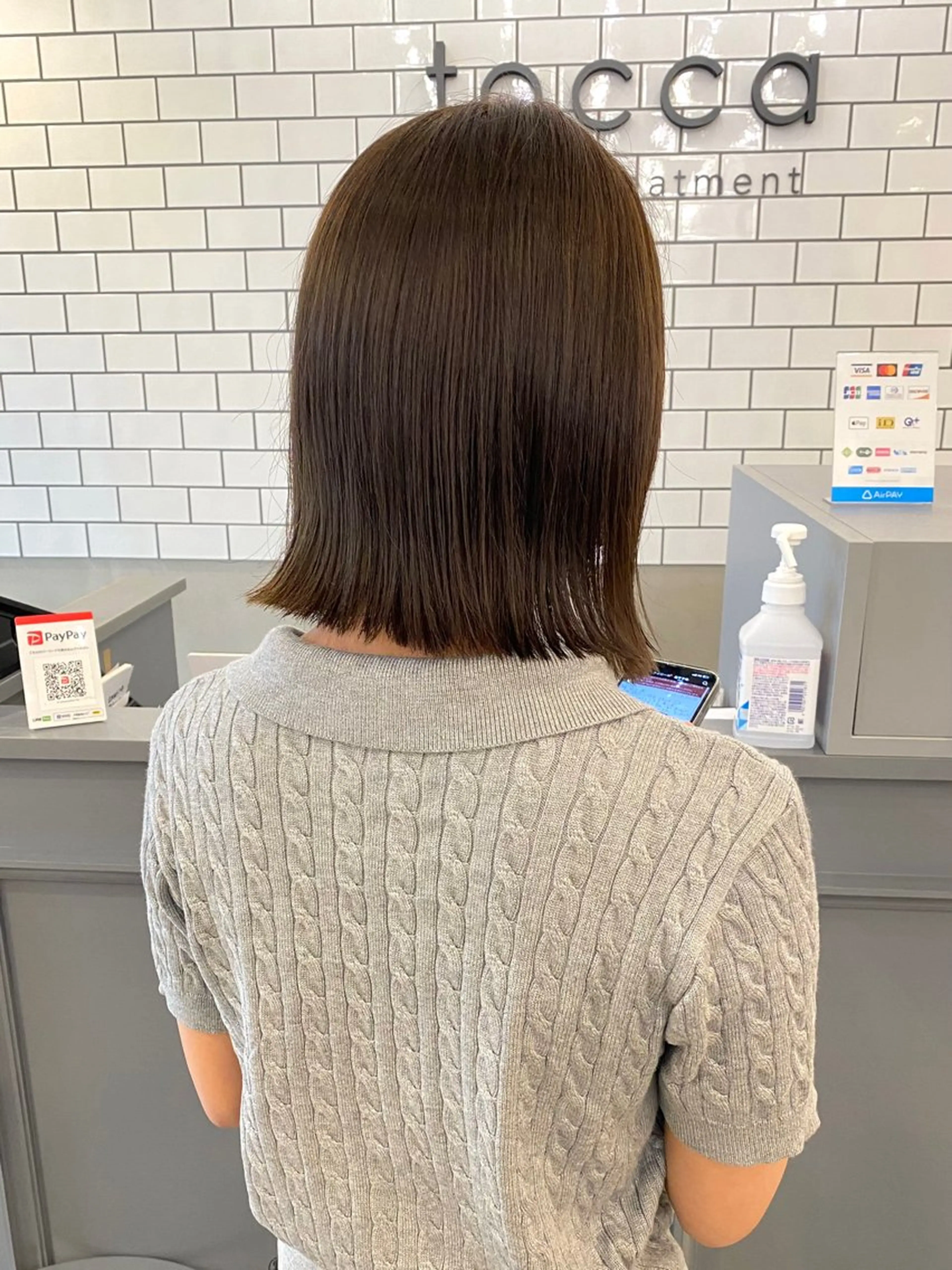 ミディアム アッシュ HARUKA🍒 toccaのヘアスタイル