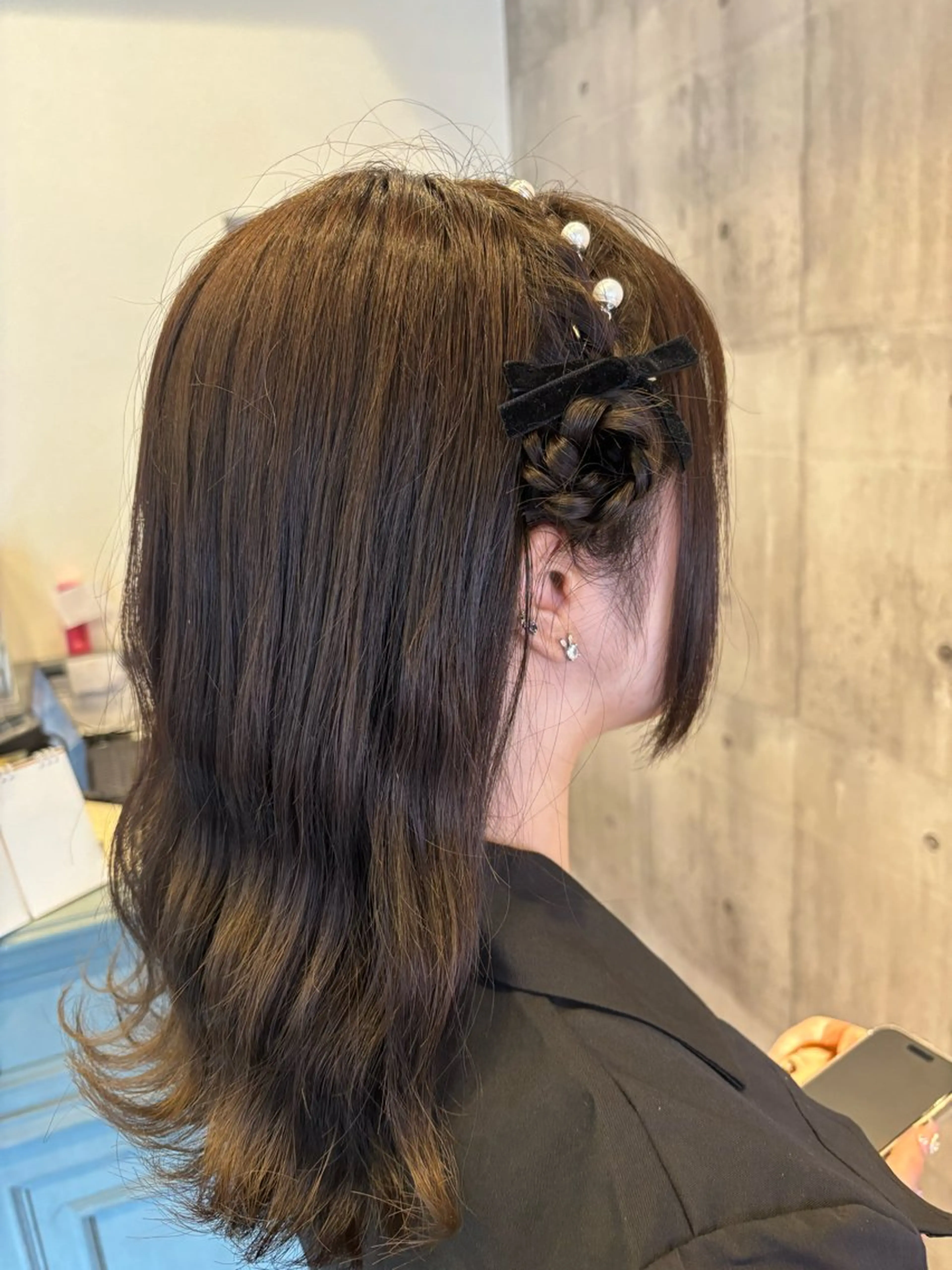 ヘアアレンジ ハーフアップ 加藤 つばさのヘアスタイル