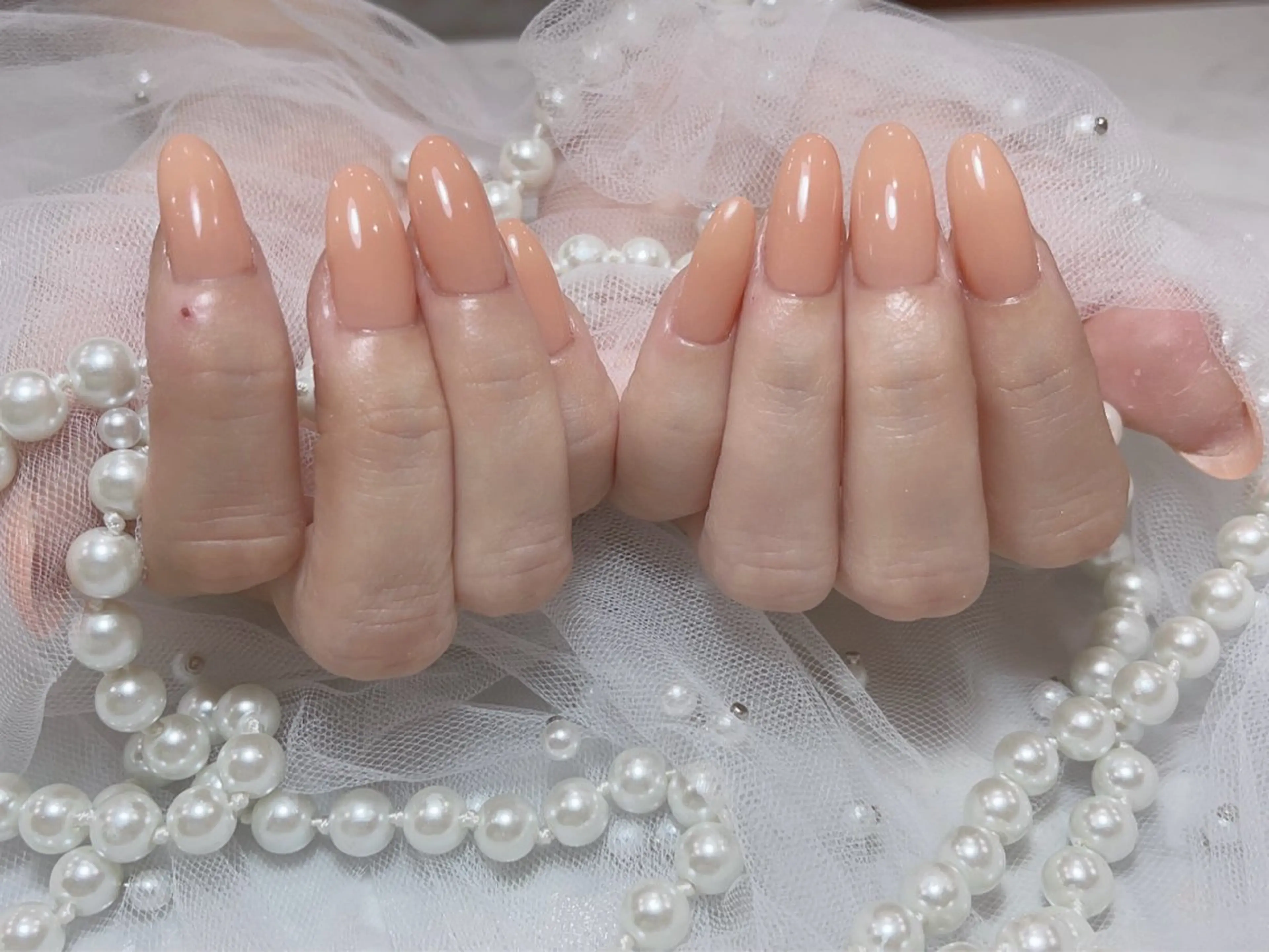 ネイル アートネイル フラッシュネイル フレンチネイル ガラスフレンチ グラデーション M2beauty Renaのネイルデザイン