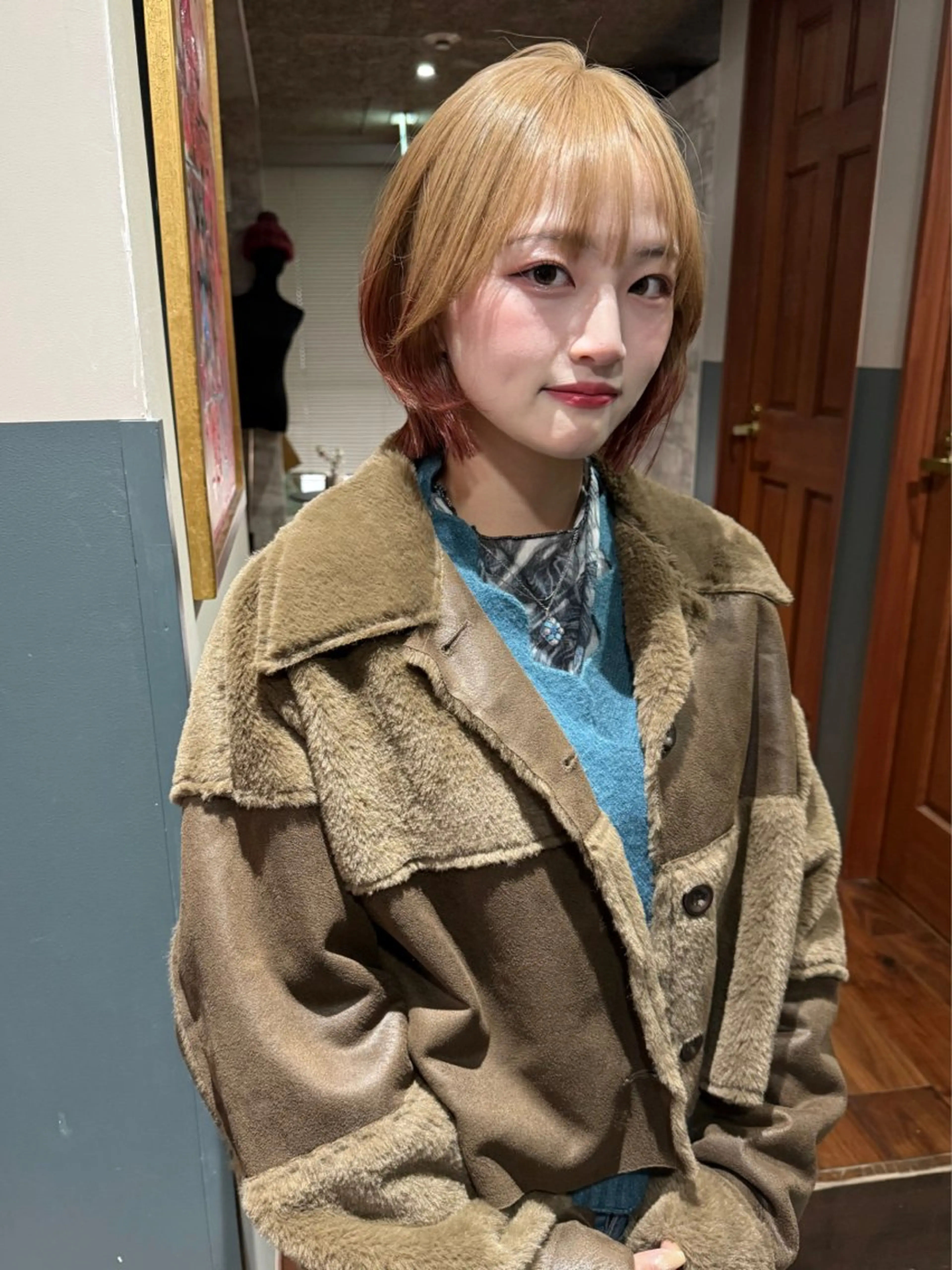 ショート カラー 卒業式のヘアスタイル カット ヘアカラー トリートメント mai / linoah˚✧のヘアスタイル