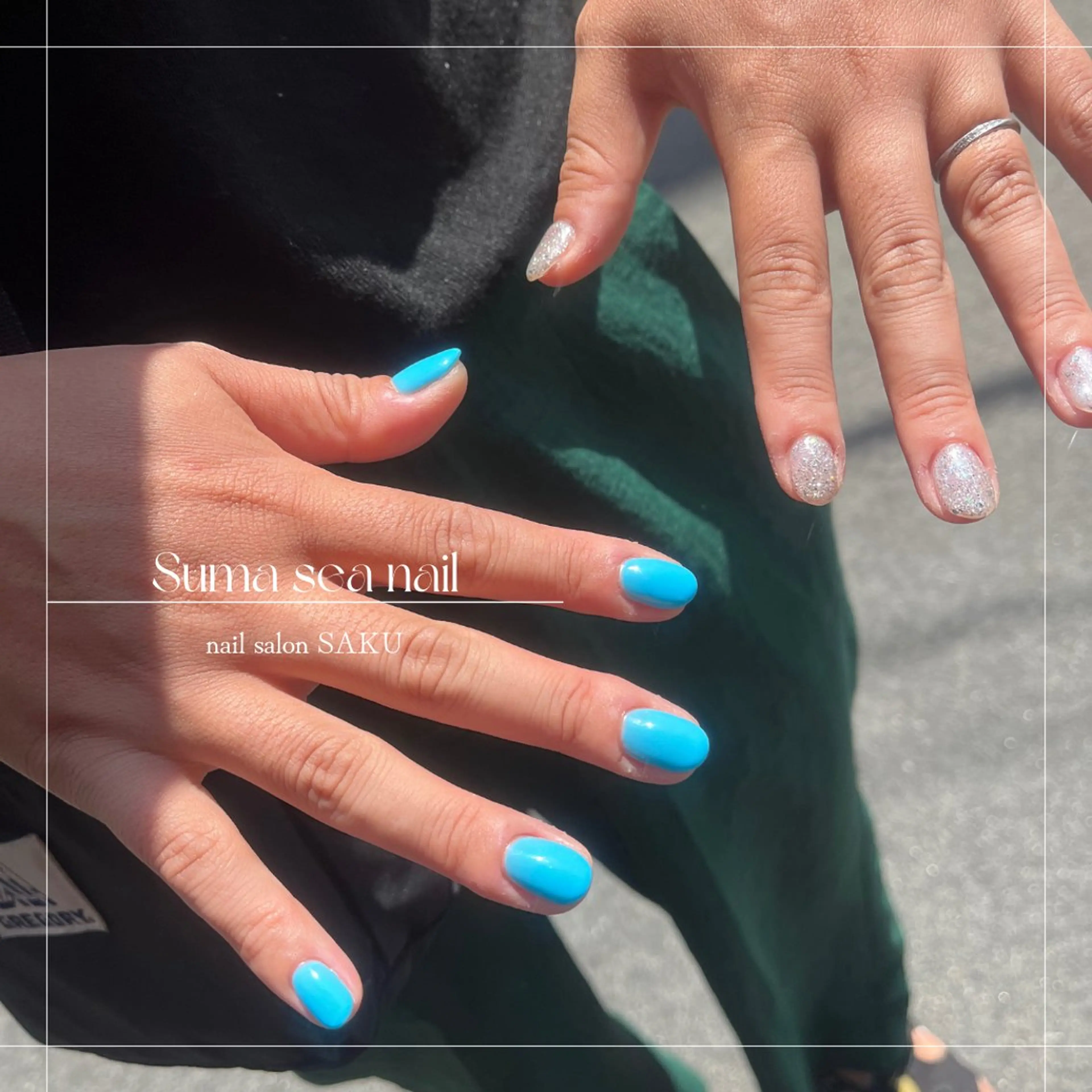 ネイル ニュアンスネイル シンプルネイル ハンドネイル SAKU  nail[サクネイル]所属・SAKU nail 作島茜のネイルデザイン