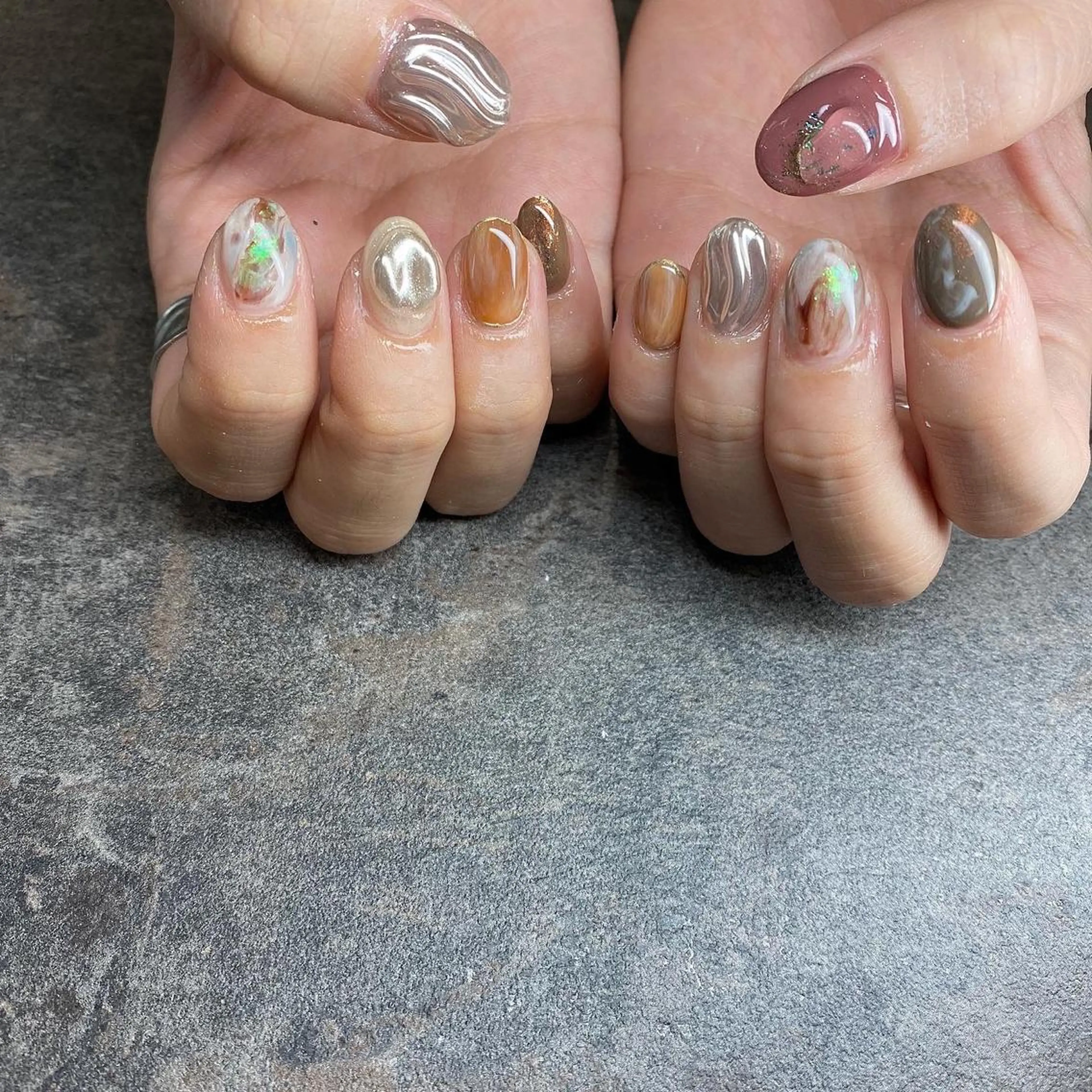 ネイル ハンドネイル 鶴田୨ৎmaison de NALIのネイルデザイン