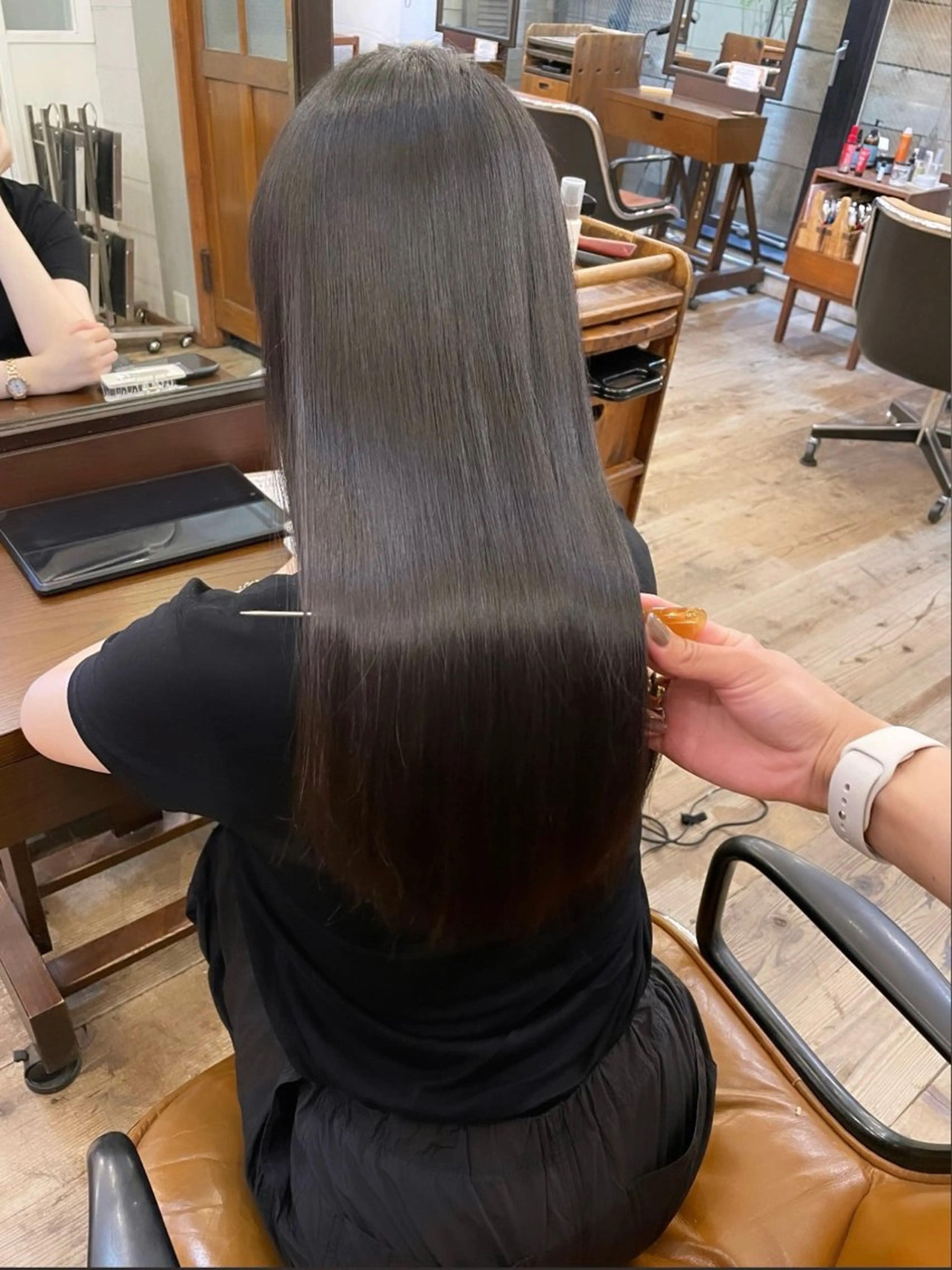 【♡1日1名限定モデル♡】美髪矯正ストレート+トリートメント【☁️今まで髪質改善の持ちが悪かった方へ👀】の写真
