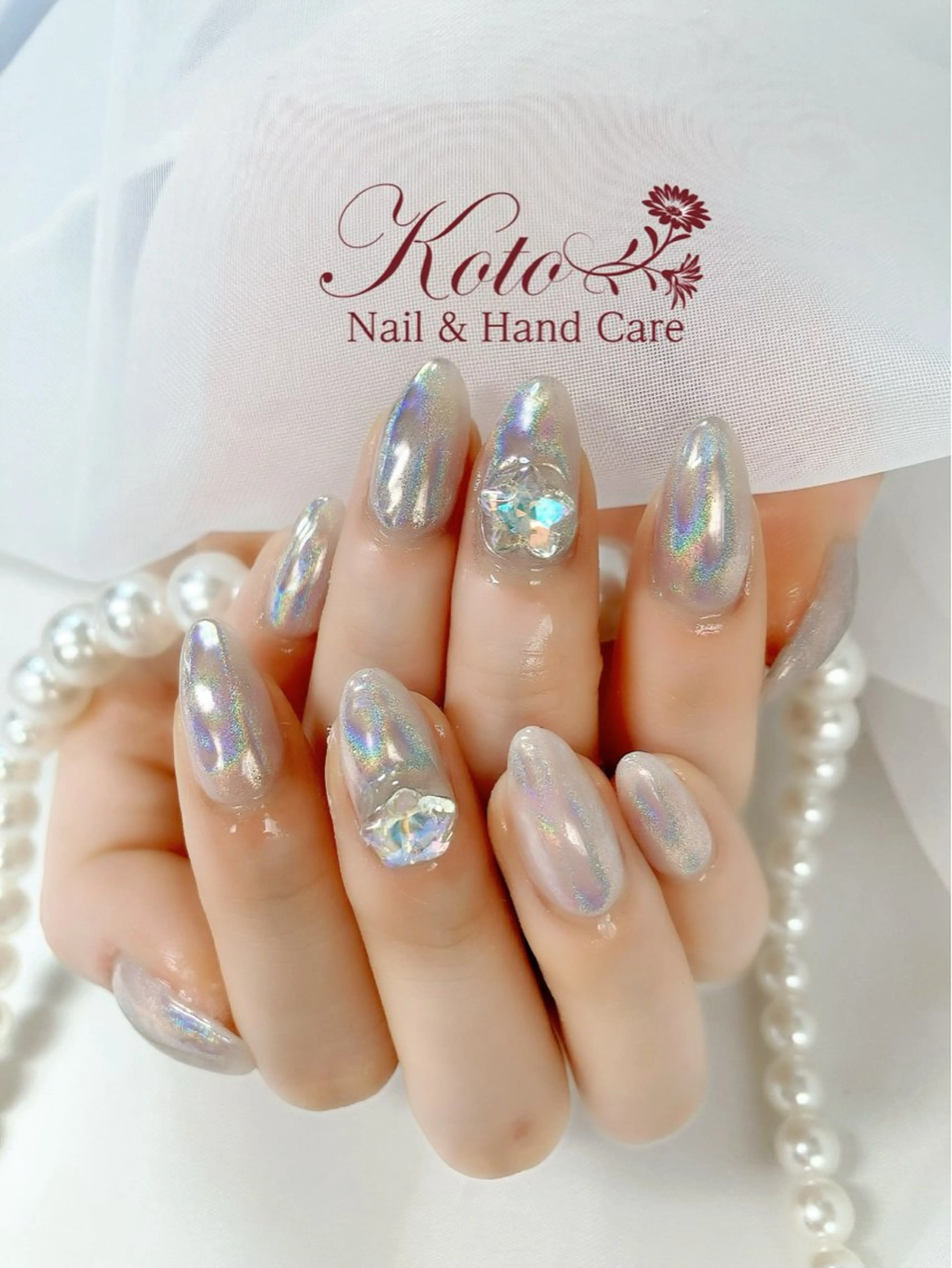 ネイル 長さ出し ジェルネイル 持ち込み ニュアンスネイル 赤色 ハンドネイル Nail Salon KOTOのネイルデザイン