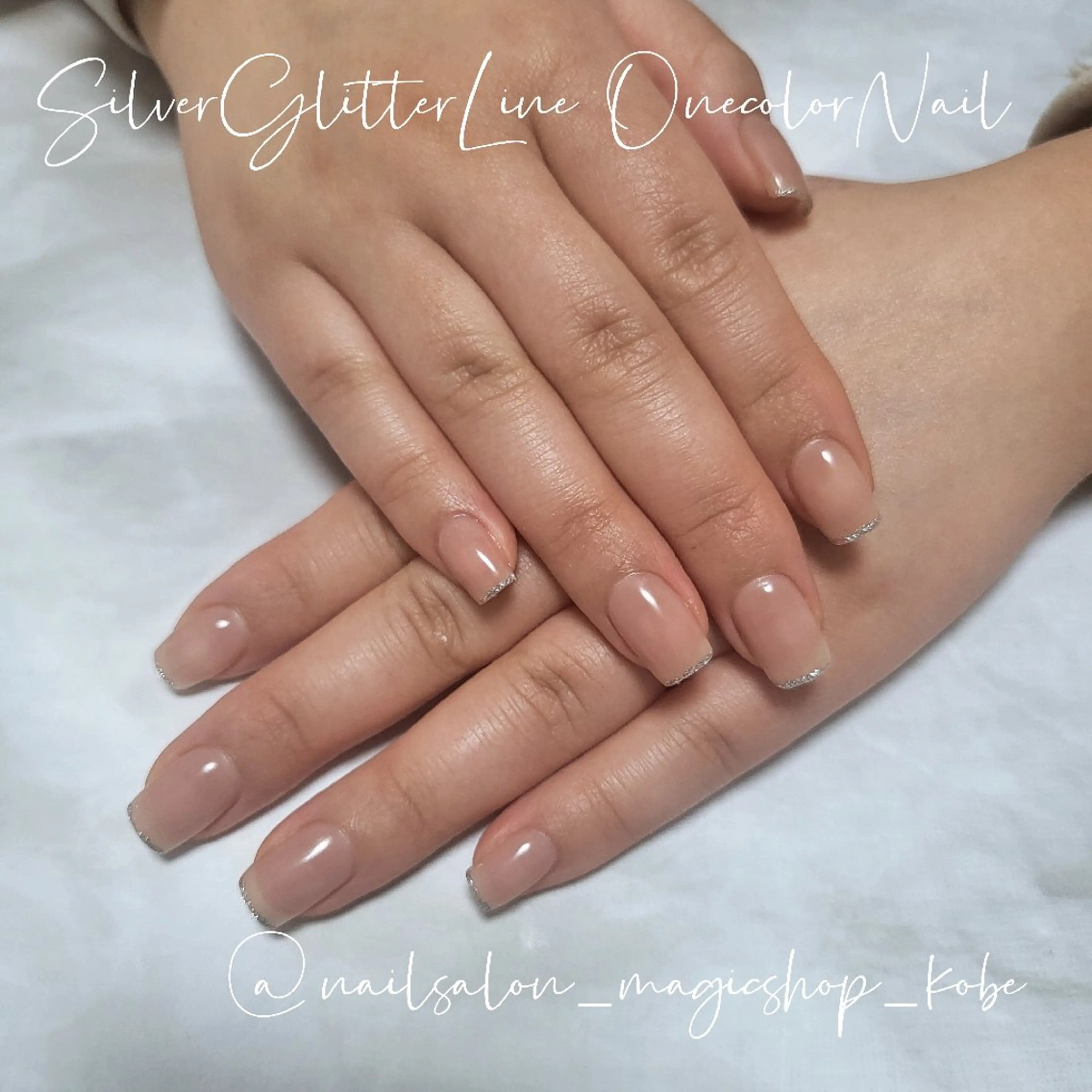 ネイル ジェルネイル ゴールド ラメ(グリッター) ワンカラーネイル シルバー ハンドネイル Nailsalon MagicShopのネイルデザイン