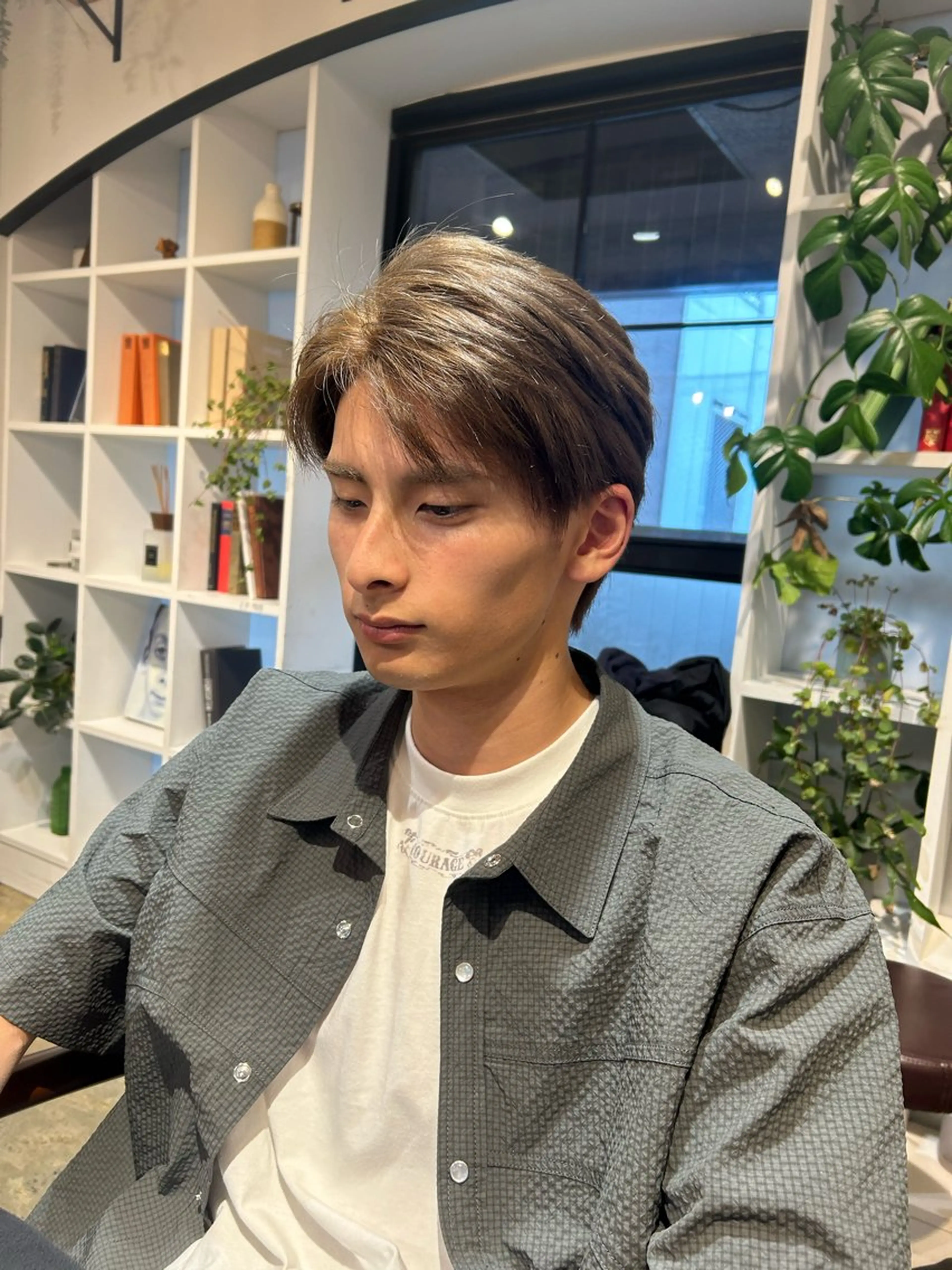 カラー メンズ カット ヘアカラー アレンジ/新宿 透明感カラー/ヤノのヘアスタイル