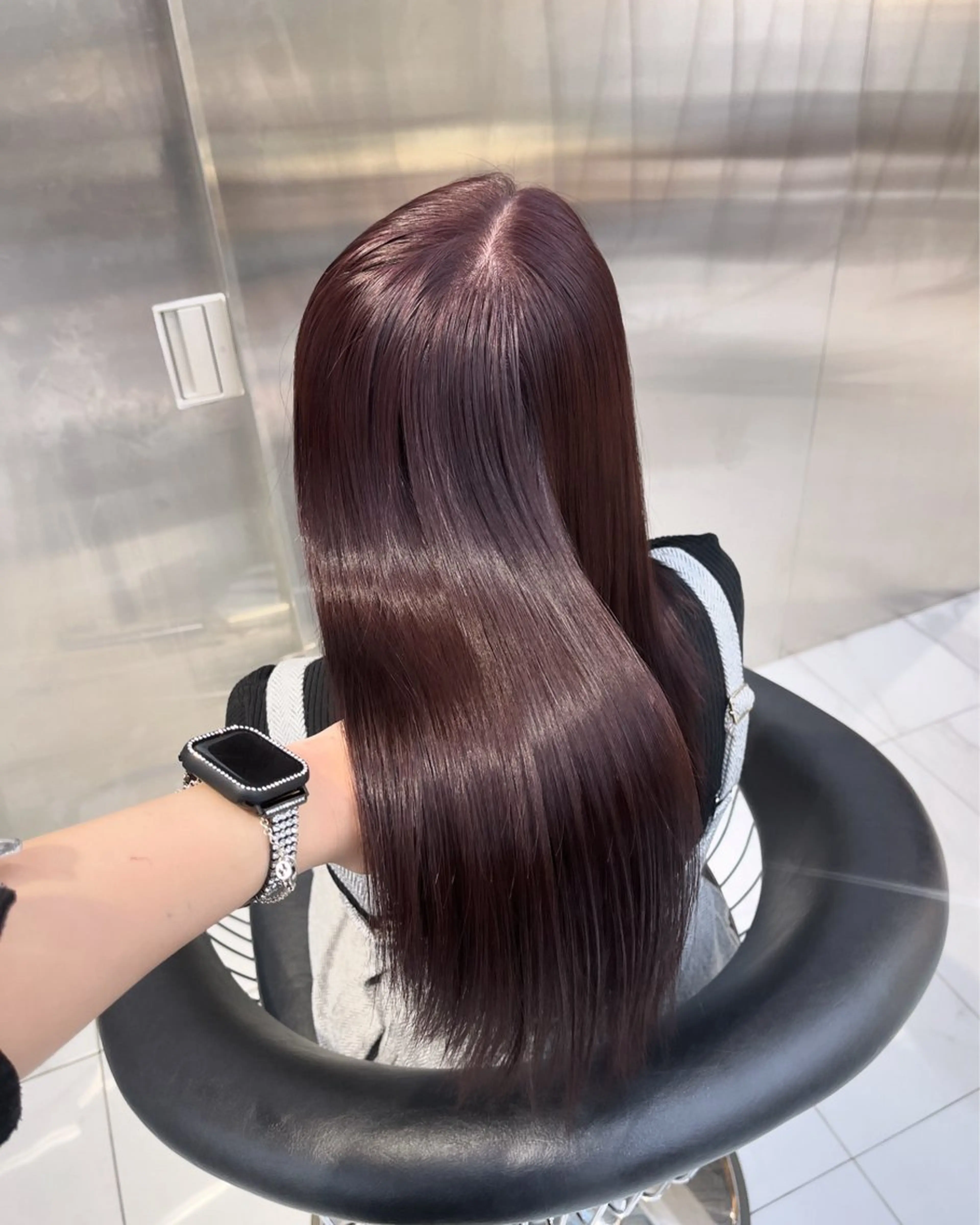 ロング カラー ブリーチ ブリーチなしカラー 艶カラー/レイヤー /Hime🤍のヘアスタイル