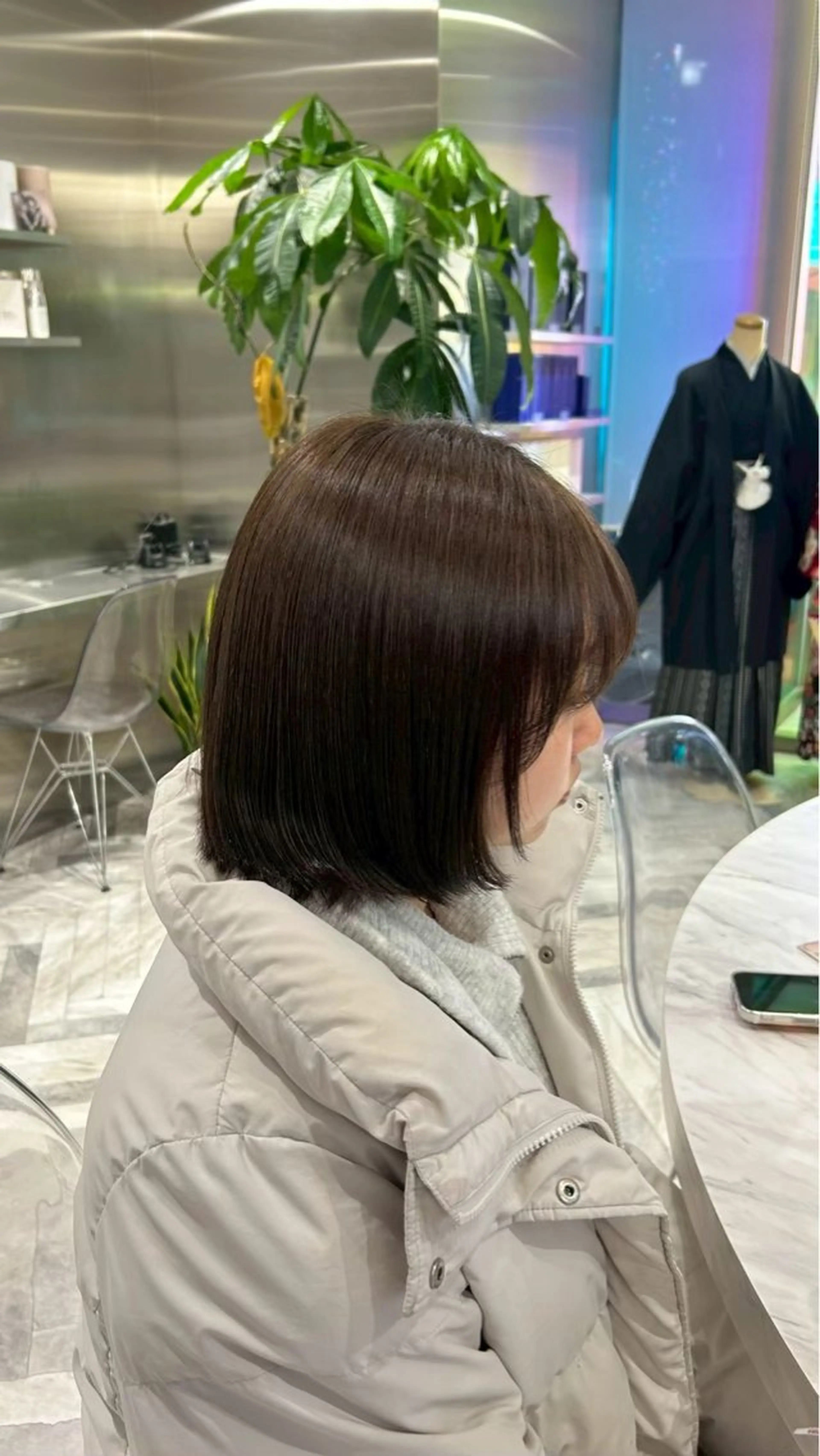 ショート カラー ヘアカラー himari💜 暖色カラー/レイヤーのヘアスタイル