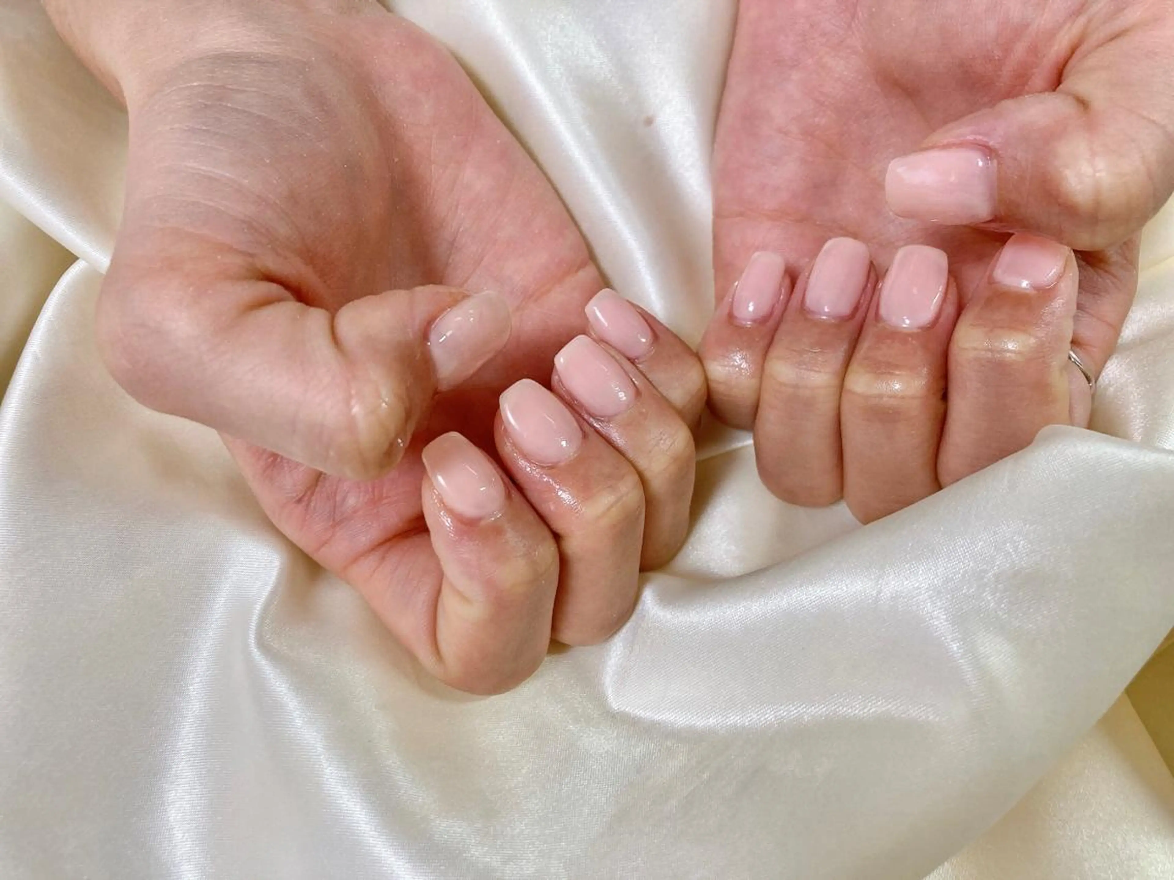 ネイル ワンカラーネイル ピンク kikinail 溝の口のネイルデザイン