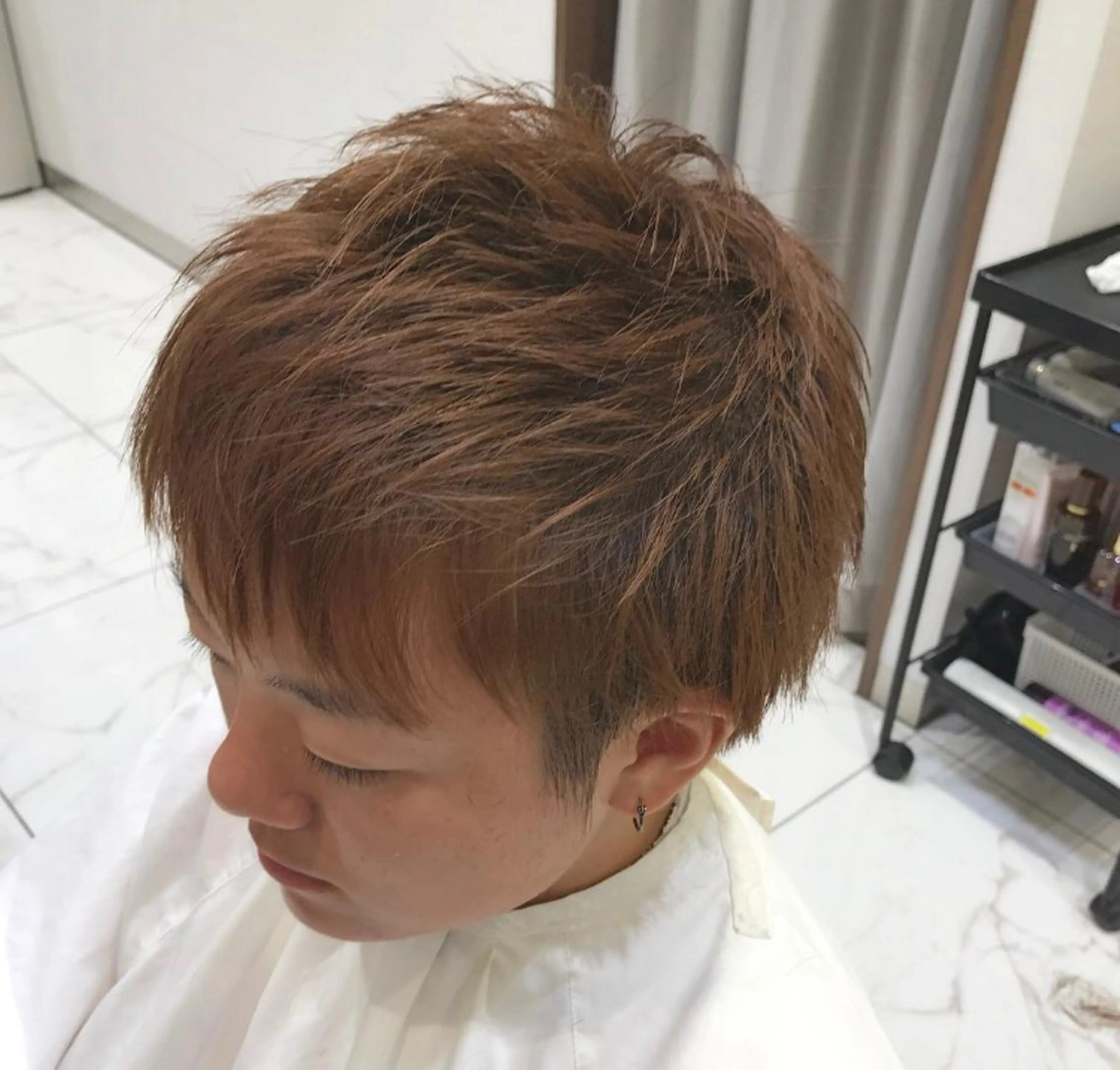 カラー メンズ 韓国ヘア/耳ツボジュ エリー♡ayumuのヘアスタイル