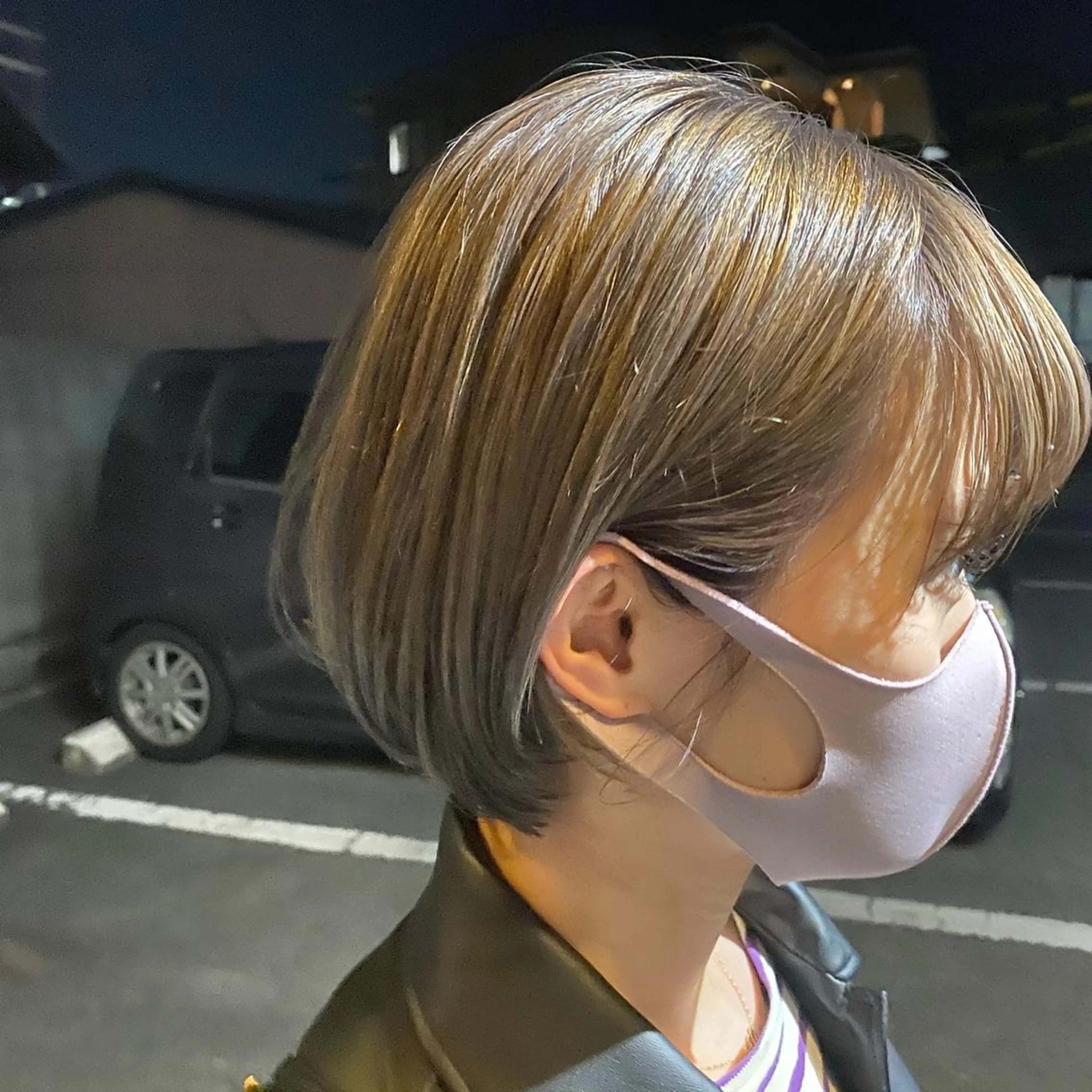 ショート カラー ベージュカラー ブリーチ 柔らかカラー🥛 mayucoのヘアスタイル