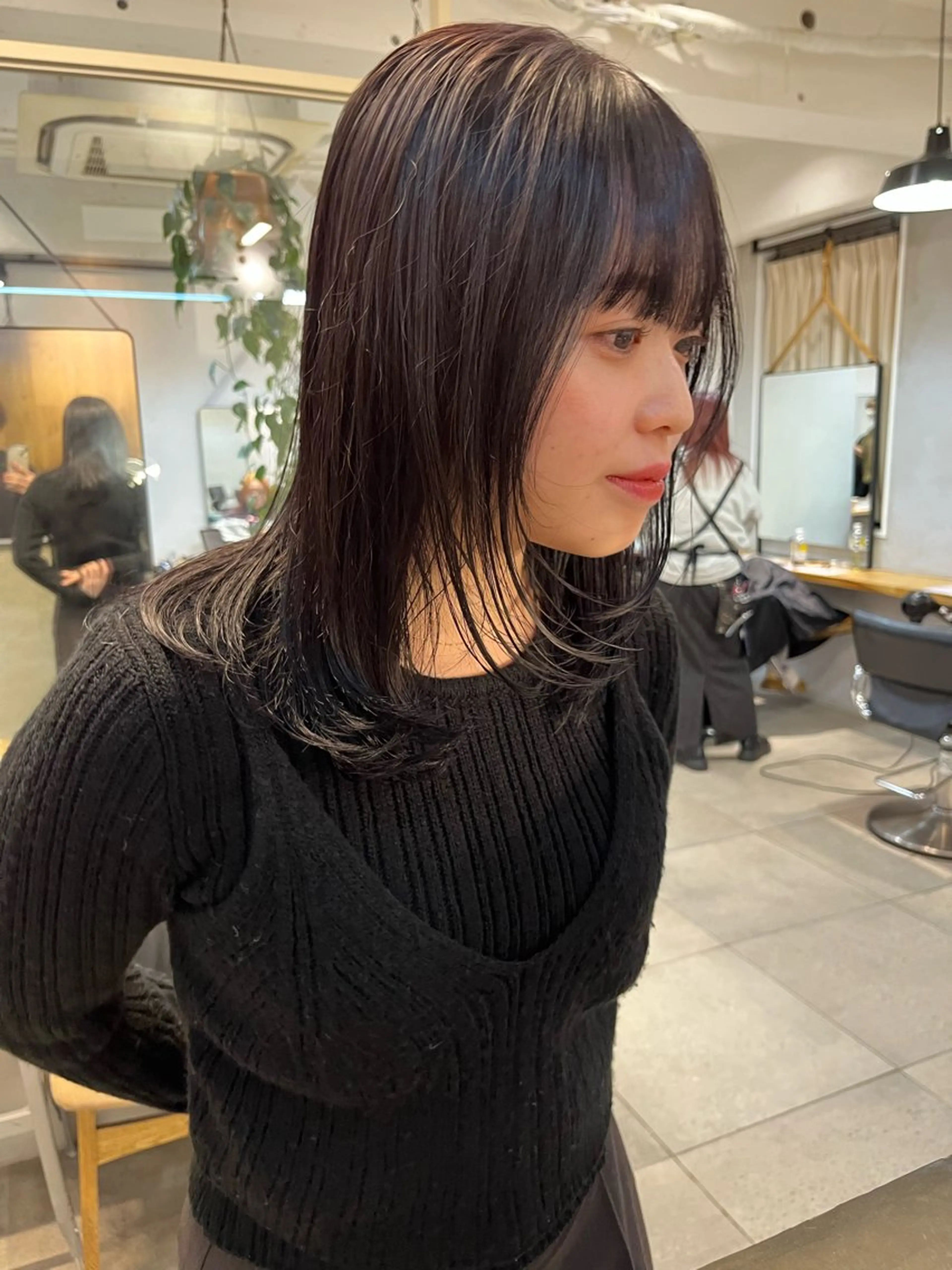ミディアム カラー 透明感カラー ラベンダーカラー ヘアカラー トリートメント ナチュラルなヘア /ヨシダトモキのヘアスタイル