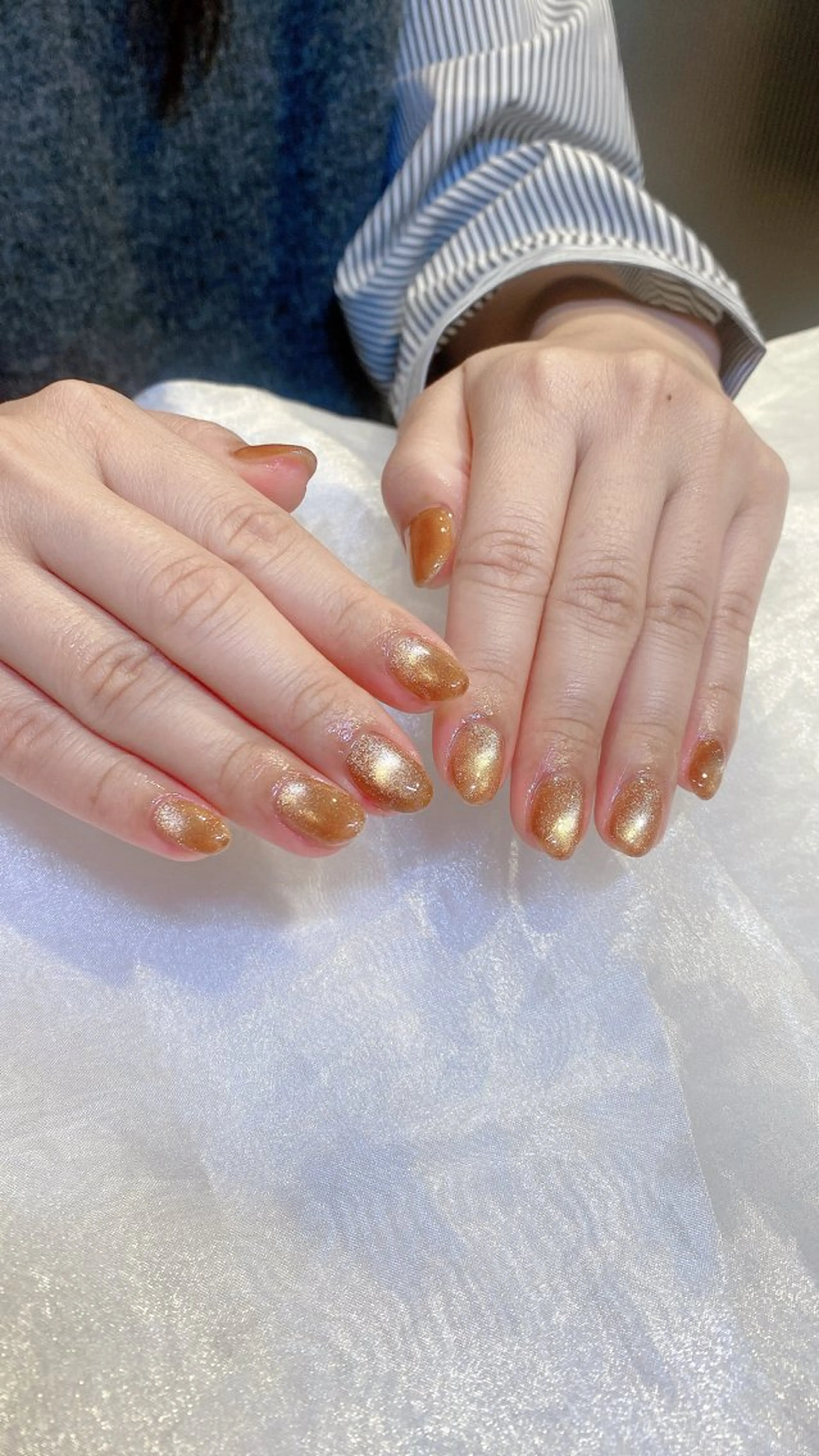 ネイル フラッシュネイル フラッシュマグ キラキラネイル マグネットネイル オフィスネイル ハンドネイル Sayaka 🎀のネイルデザイン