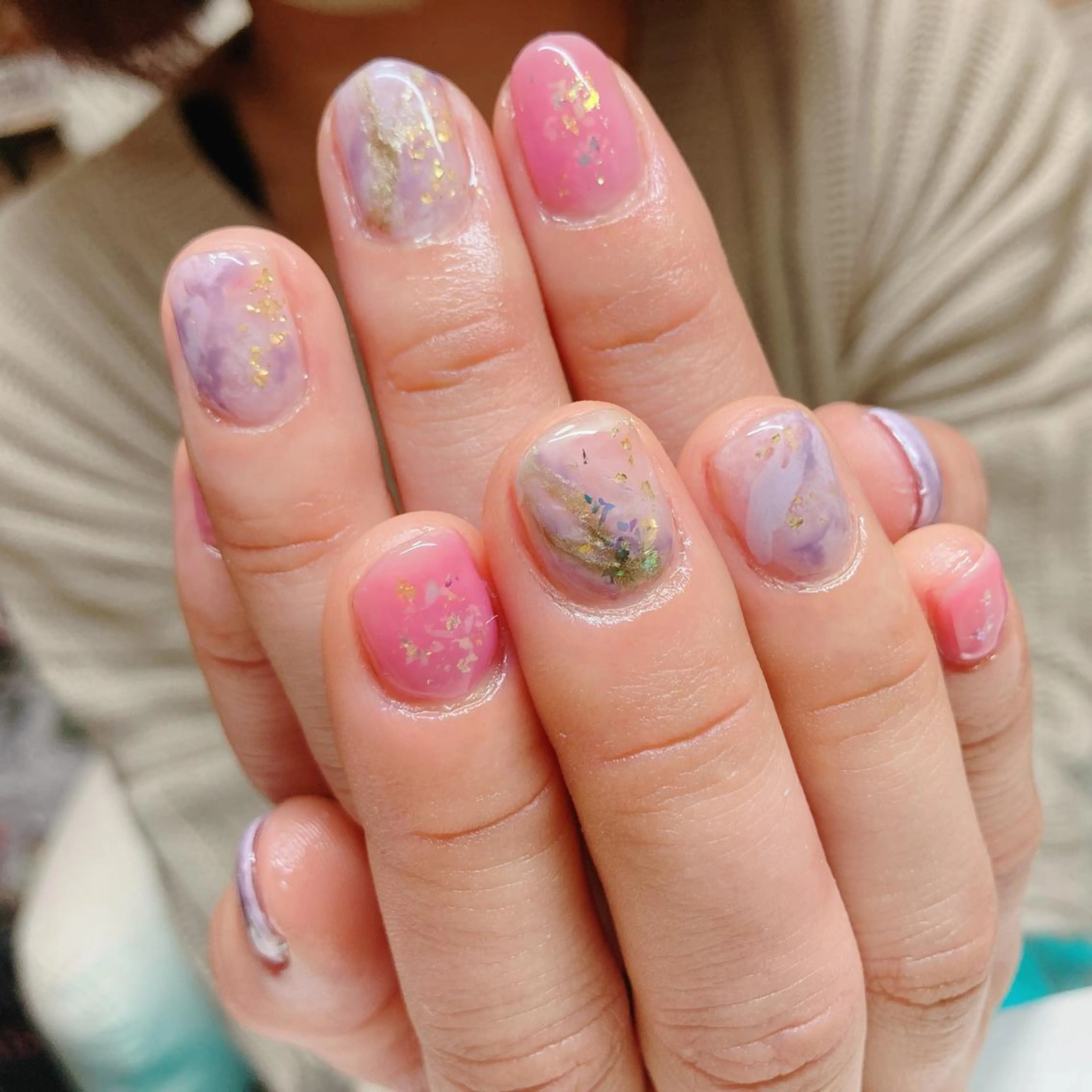 ネイル 春ネイル ハンドネイル ハンドケア YunAsu ひぃちゃんのエステ・リラクイメージ