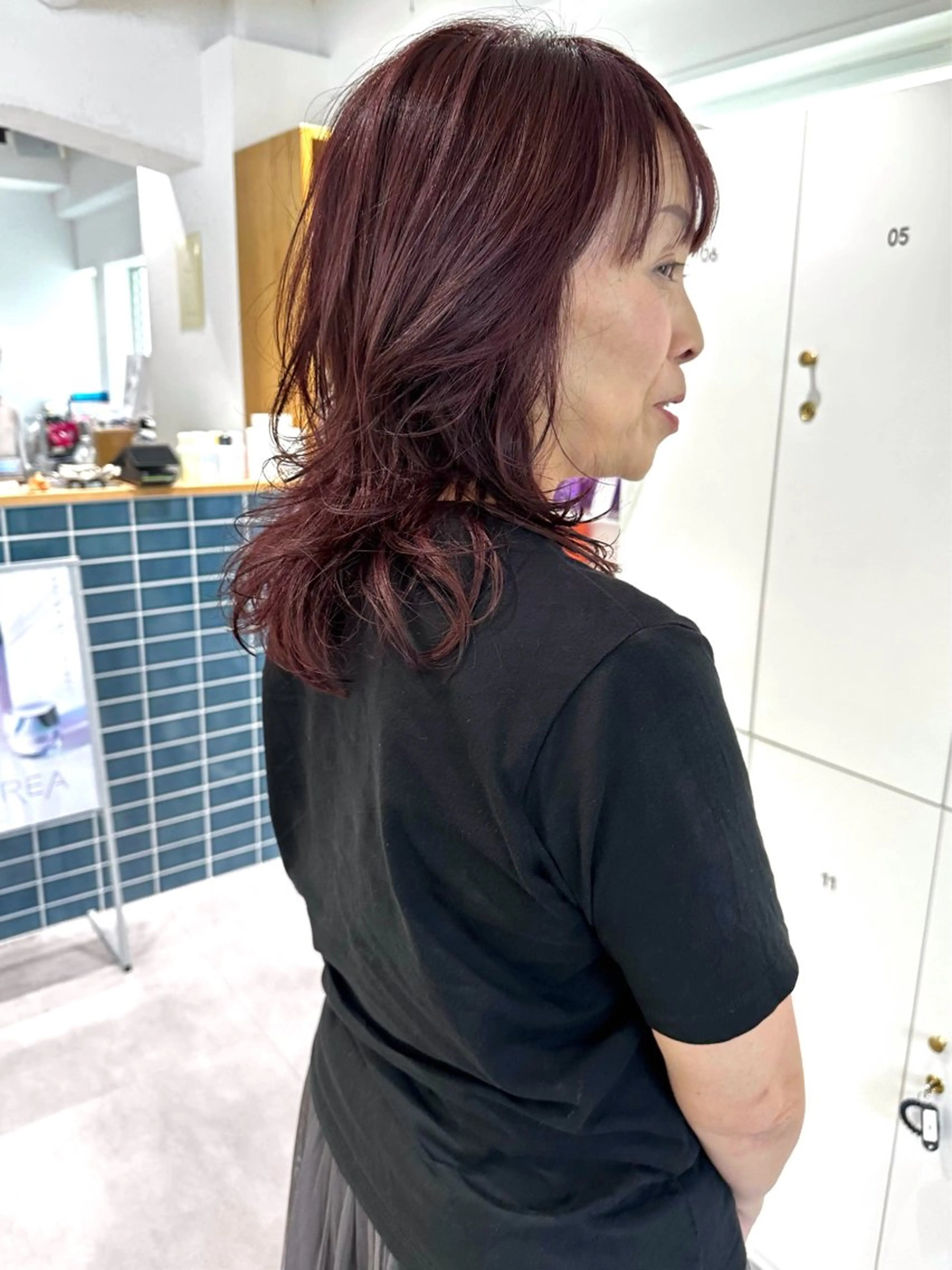 セミロング カラー Ocean Hair&Life  【オーシャンヘアーアンドライフ】所属・水田 成美のヘアスタイル