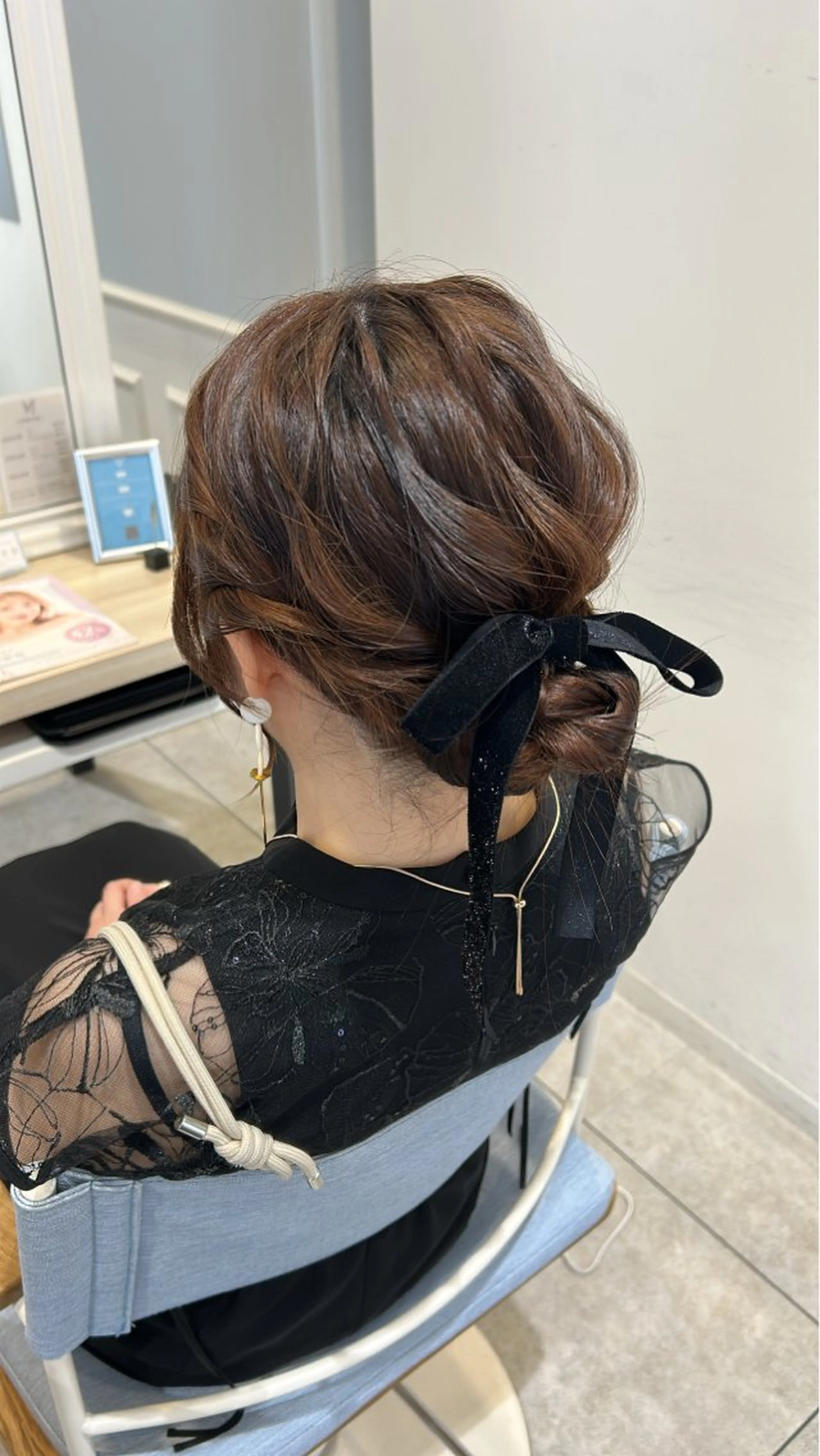 ミディアム ヘアアレンジ ヘアセット 《.Xian》ミサキ /艶髪/メンズパーマのヘアスタイル