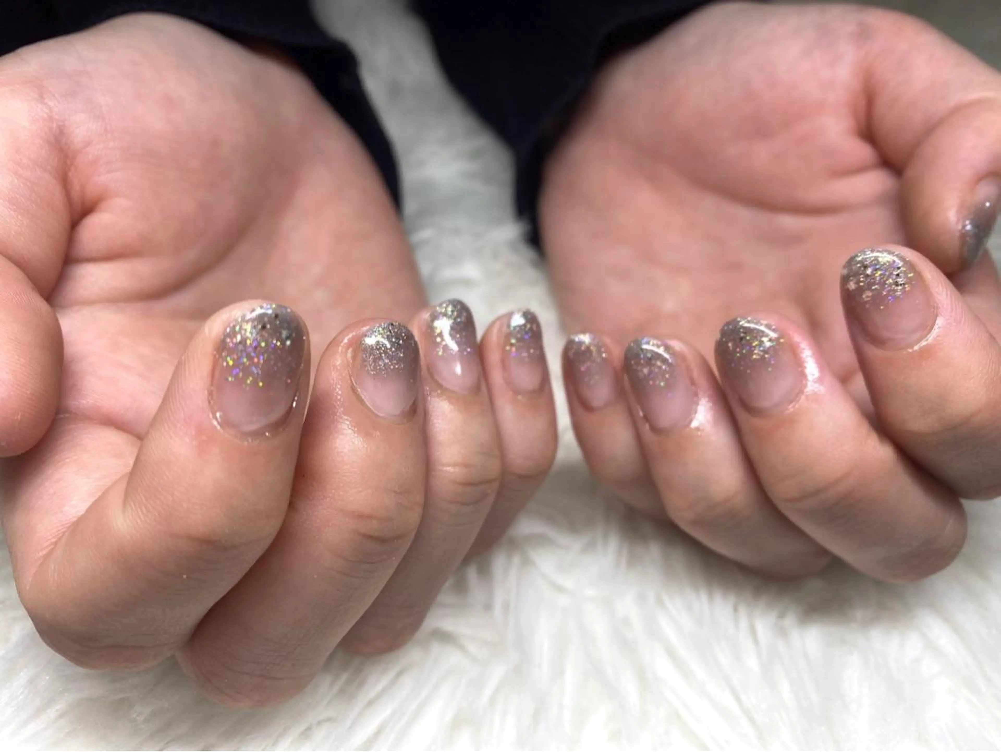 ネイル グラデーション キラキラネイル ラメ(グリッター) ViMORE あやのネイルデザイン